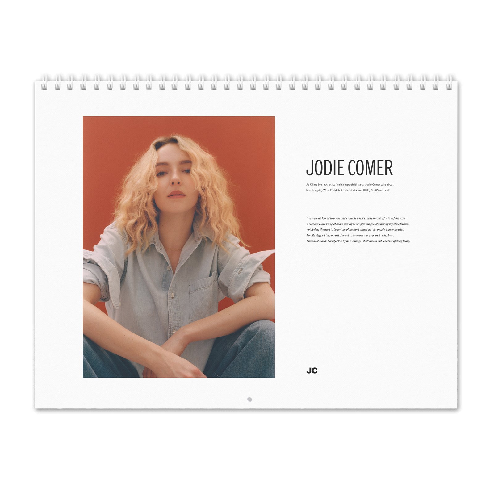 00 Jodie Comer - Pure Brilliance 2027 Wall Calendar