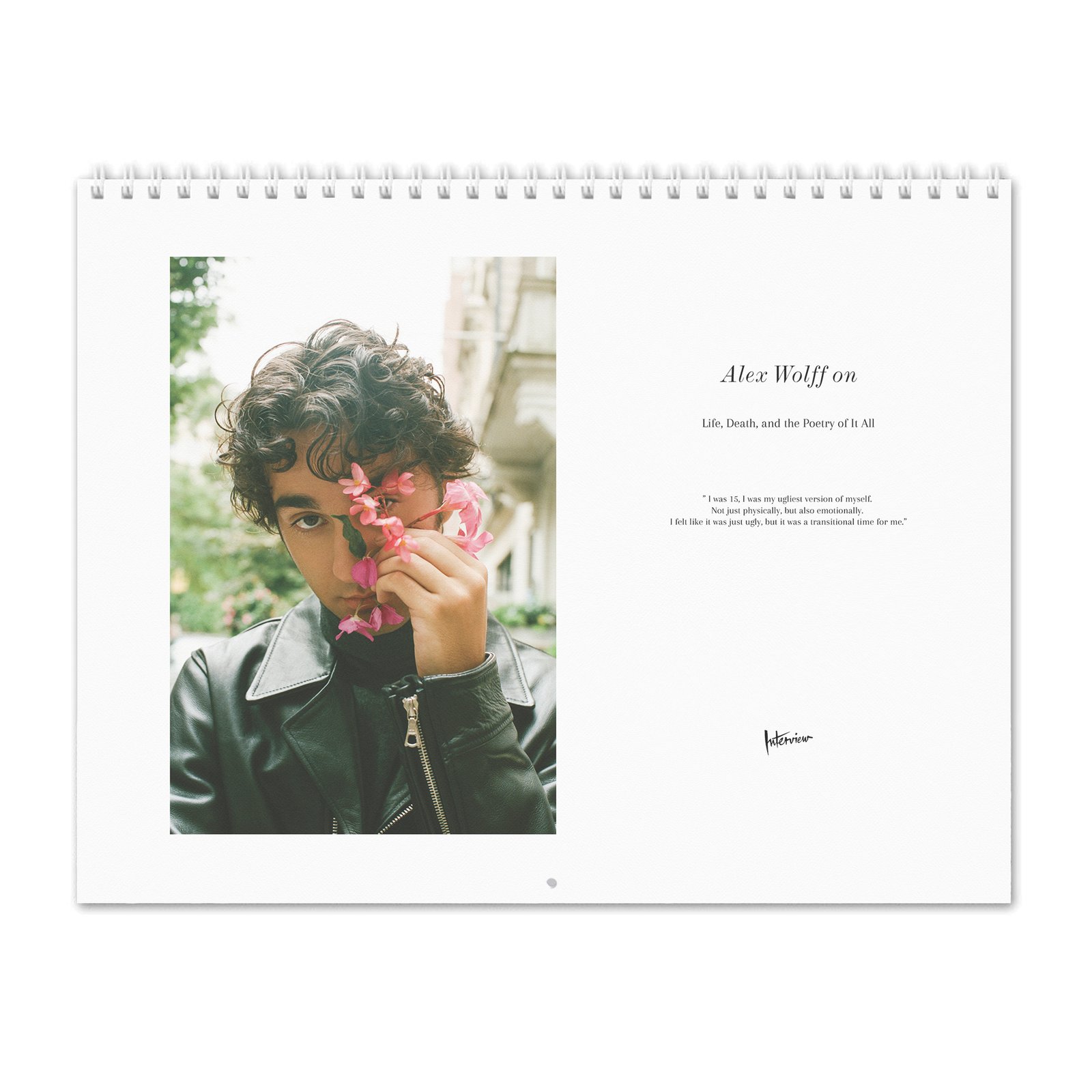 00 Alex Wolff - Interview 2027 Wall Calendar