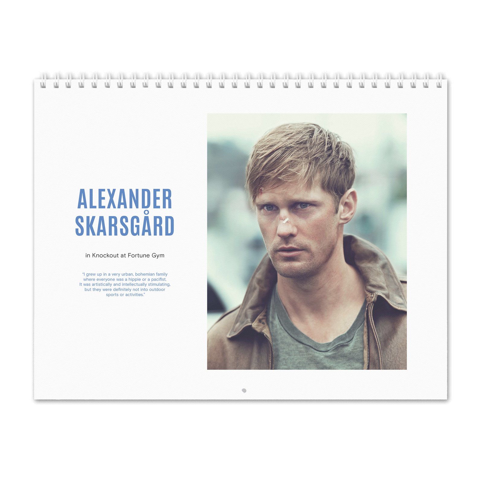 00 Alexander Skarsgard - Knockout At Fortune Gym 2027 Wall Calendar