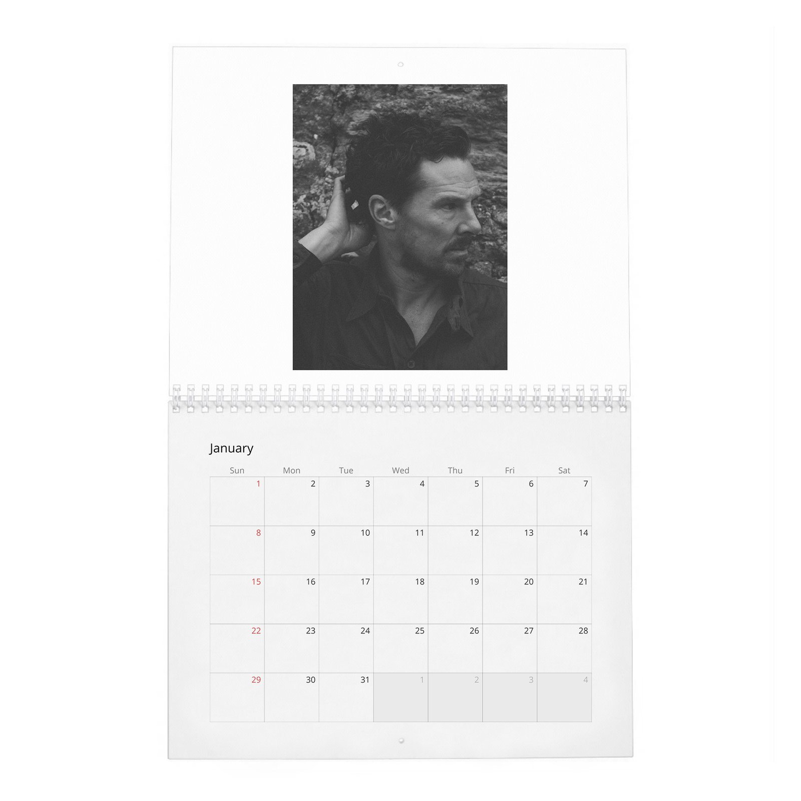 01 Benedict Cumberbatch - Monsters Among Us 2027 Wall Calendar