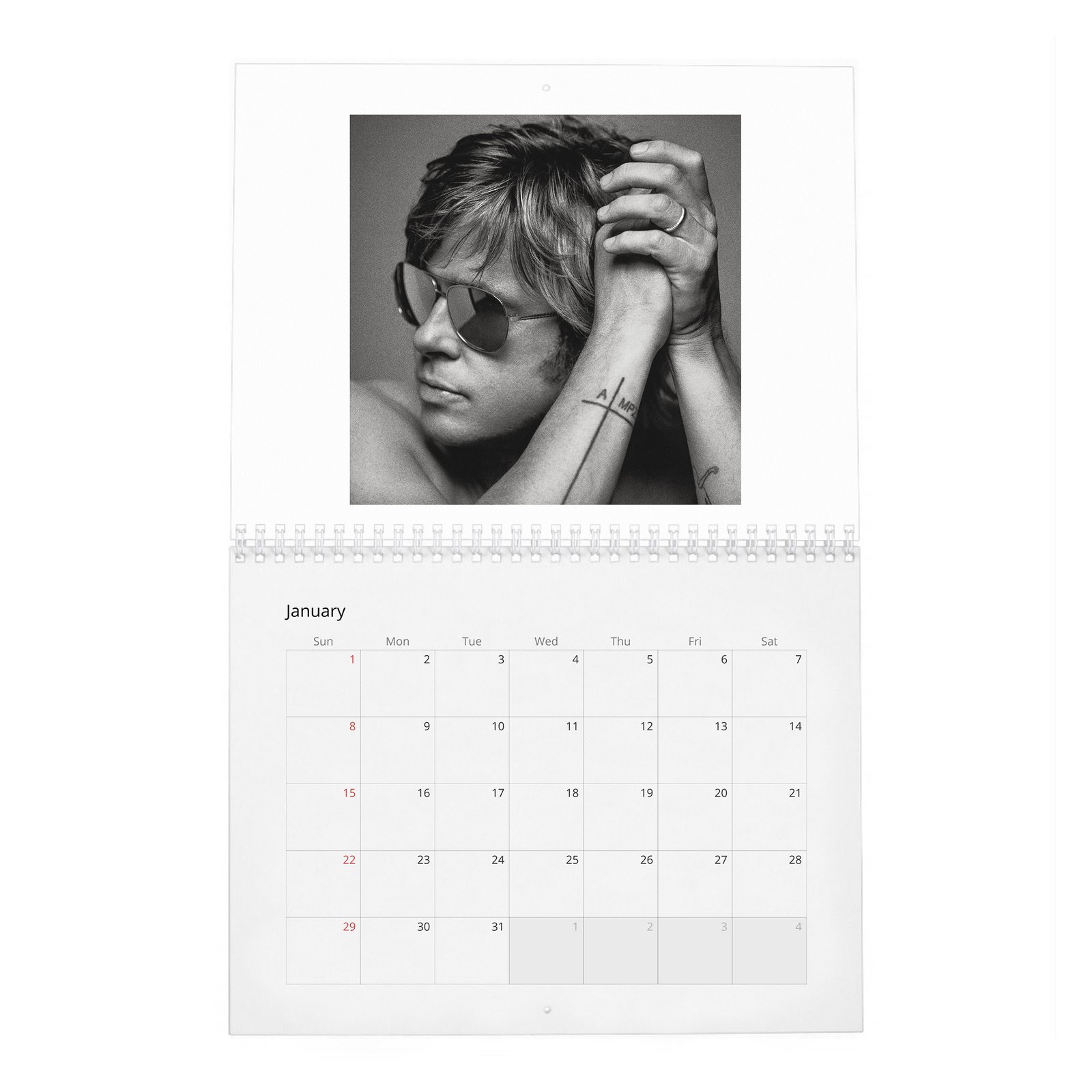 Brad Pitt - Born To Be Brad 2027 Wall Calendar