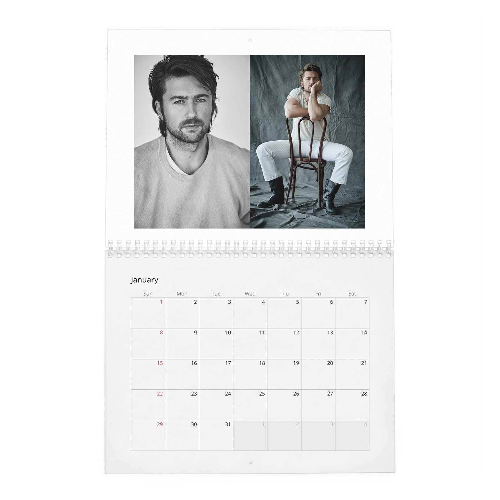 01 Brandon Sklenar - Man About Town 2027 Wall Calendar