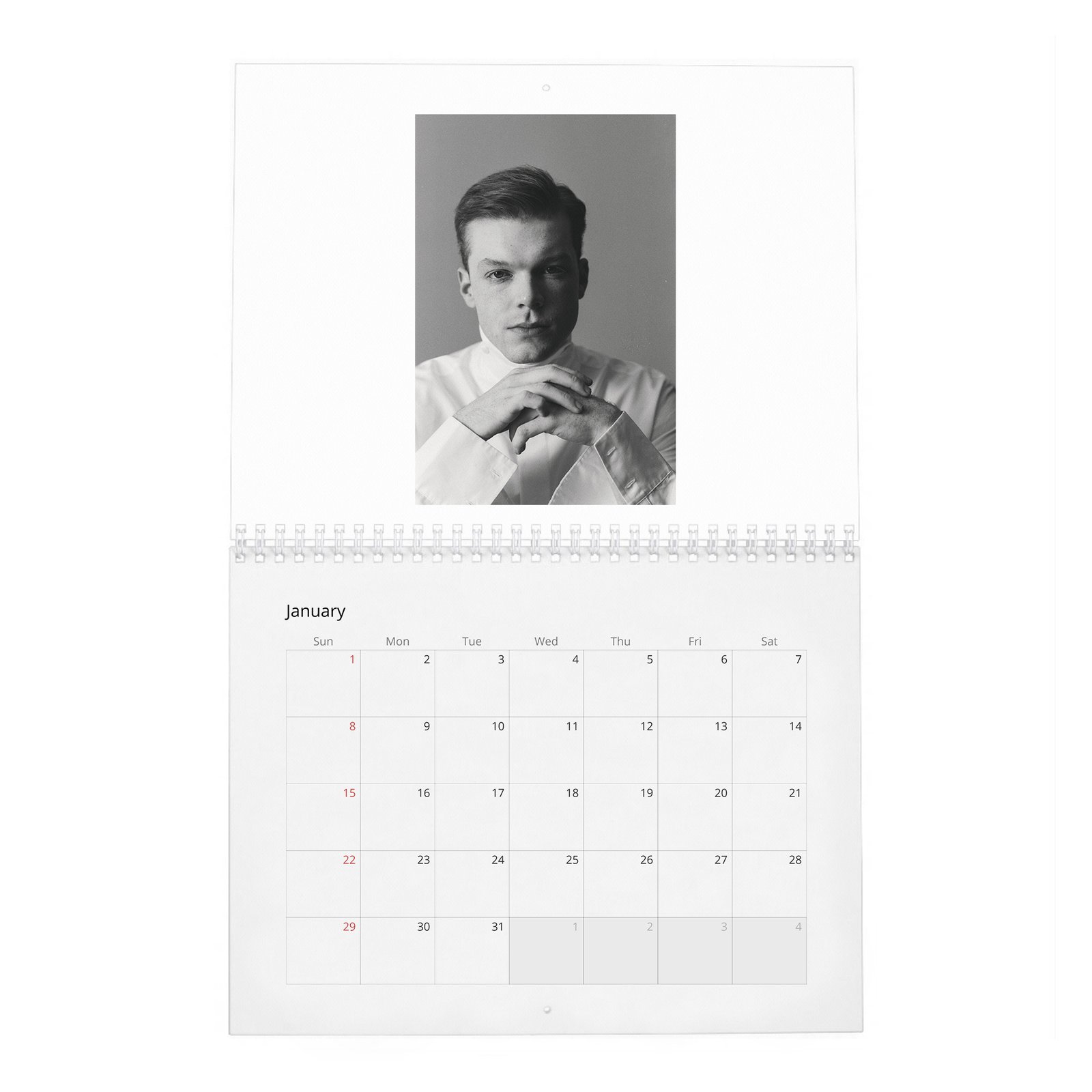 01 Cameron Monaghan - Pibe 2027 Wall Calendar