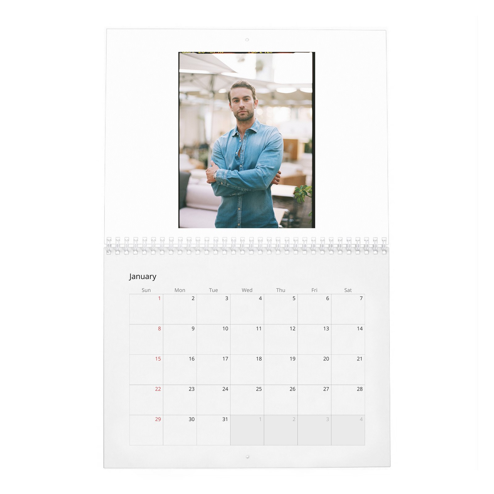 Chace Crawford - Man About Town 2027 Wall Calendar