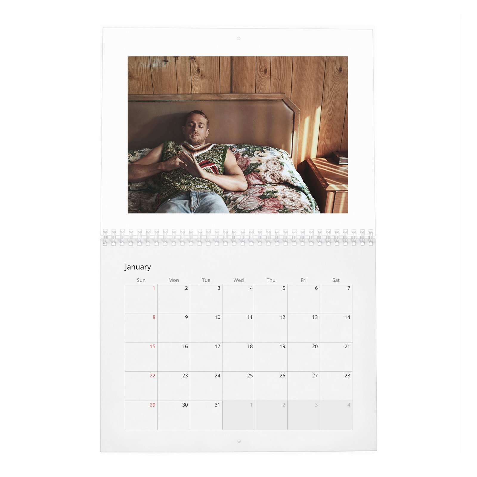 01 Charlie Hunnam - Hunkiest Moments 2027 Wall Calendar