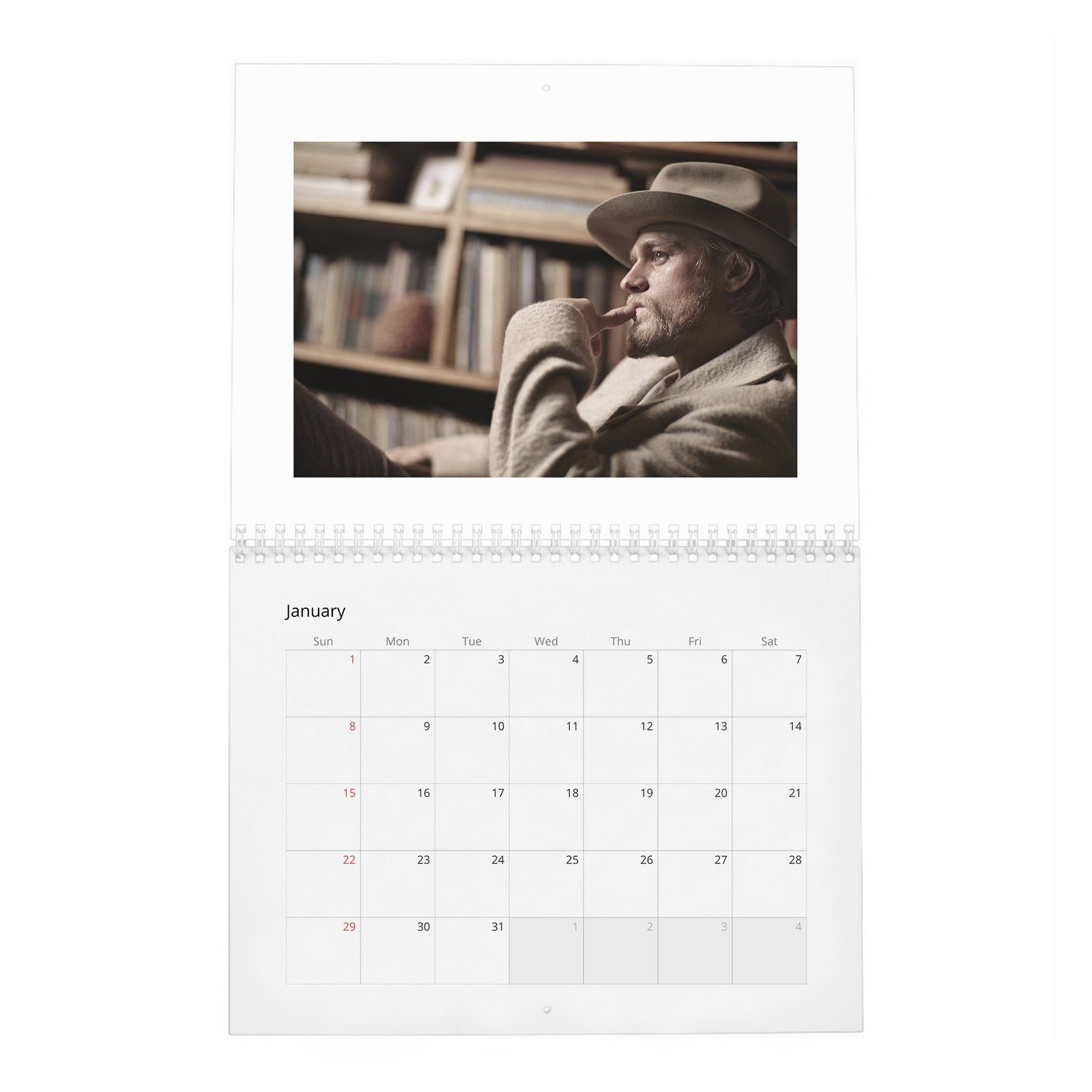 01 Charlie Hunnam - Man Of The World 2027 Wall Calendar