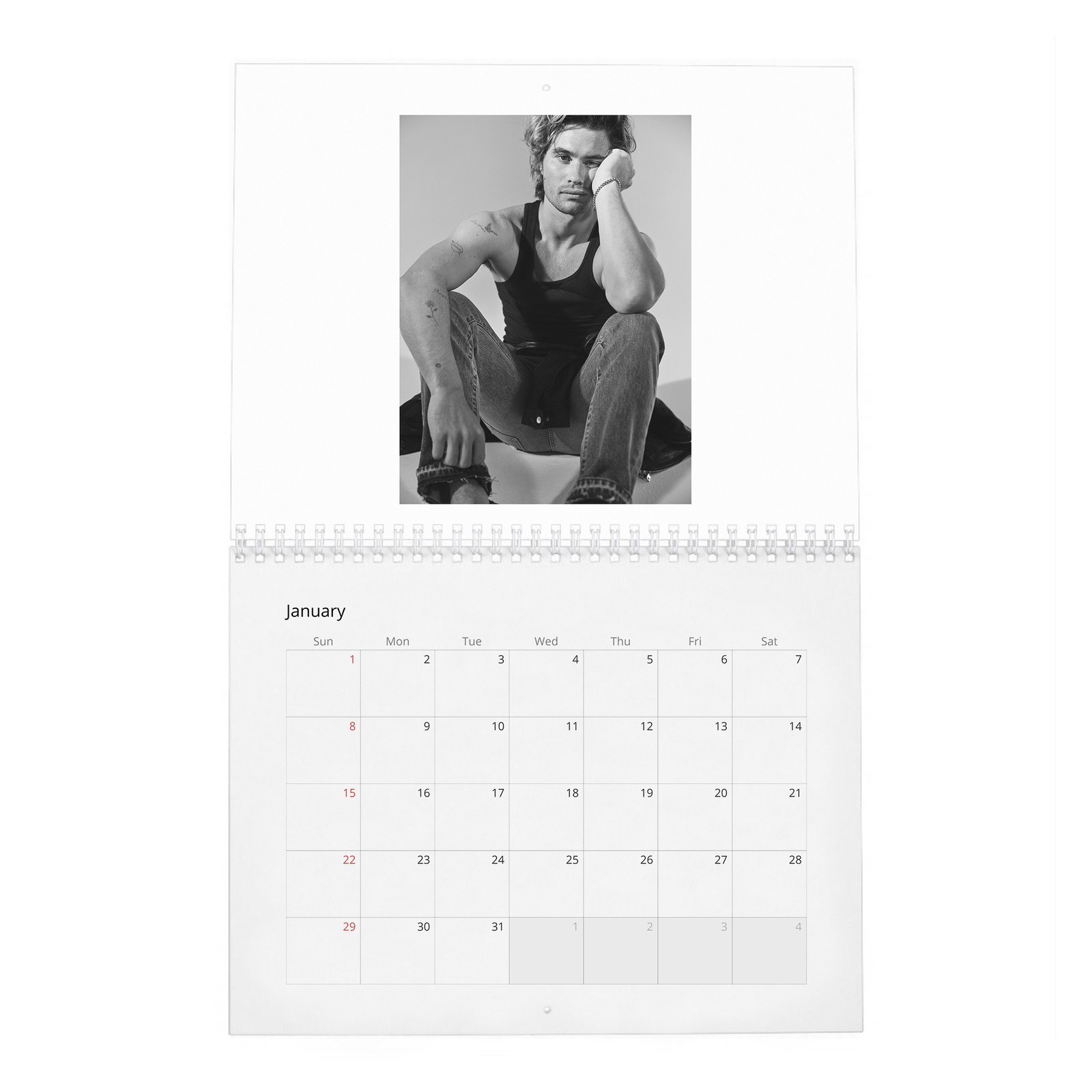 Chase Stokes - Living In The Moment 2027 Wall Calendar