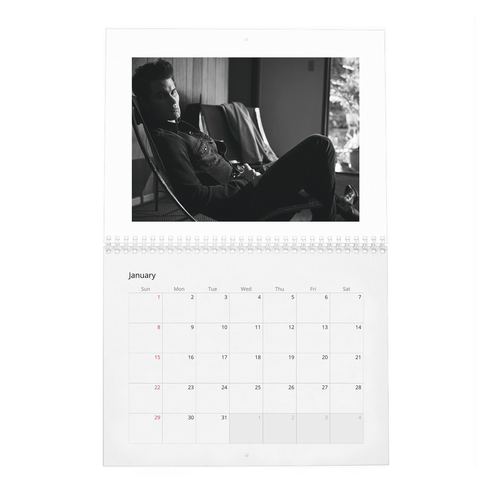 01 Chase Stokes - Wonderland 2027 Wall Calendar