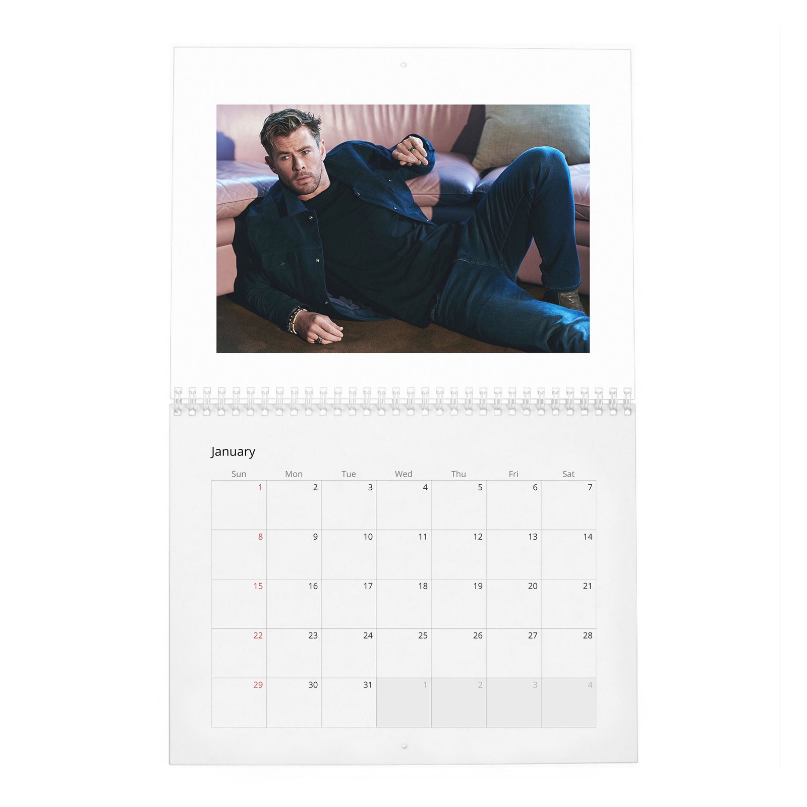 Chris Hemsworth - Strength And Soul 2027 Wall Calendar