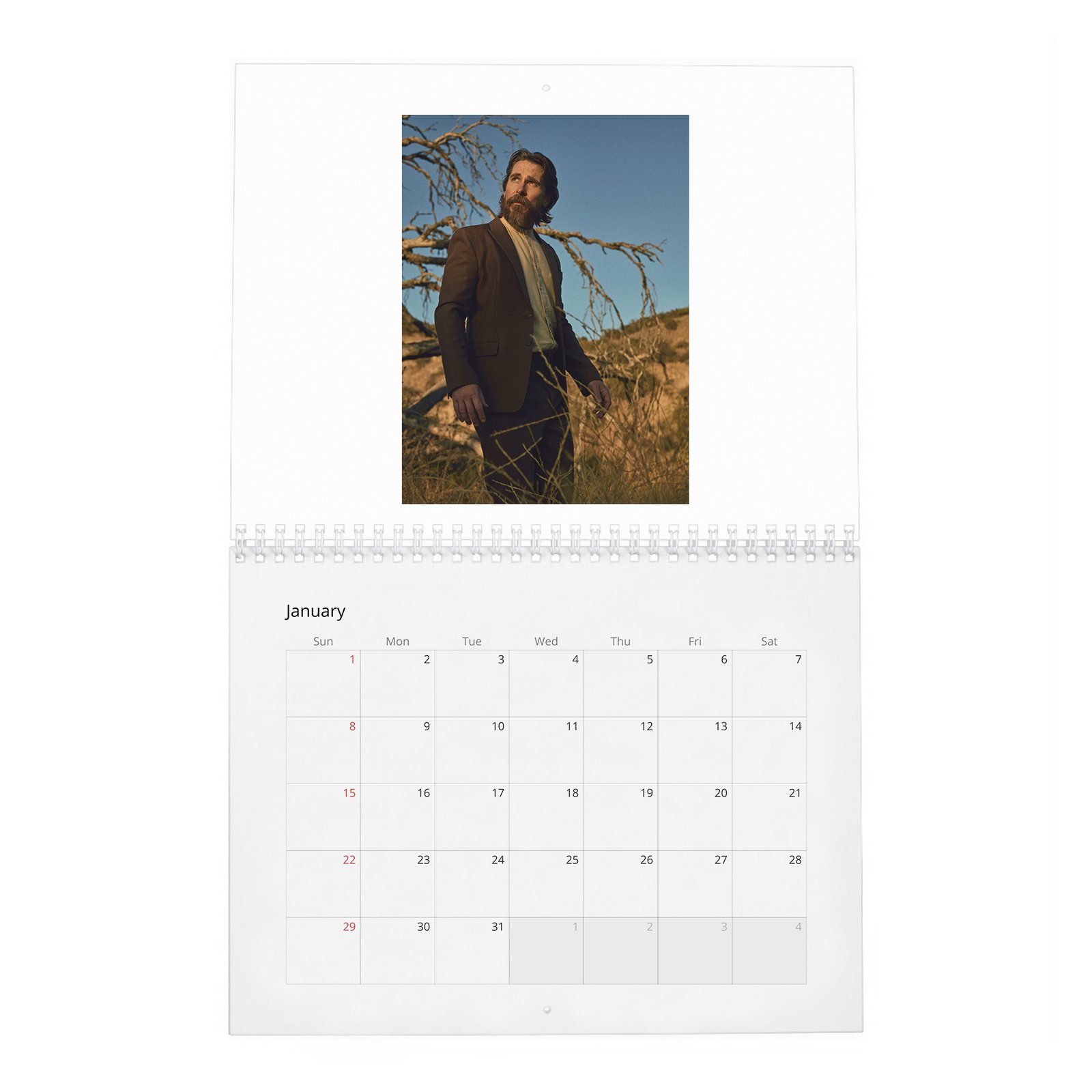 Christian Bale - Hollywood's Reluctant King 2027 Wall Calendar
