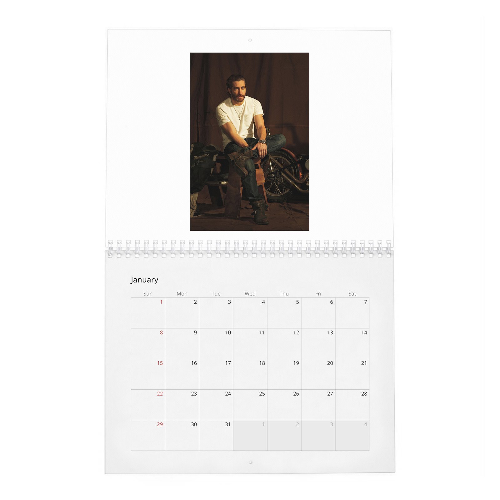 01 Jake Gyllenhaal - Man Of The World 2027 Wall Calendar