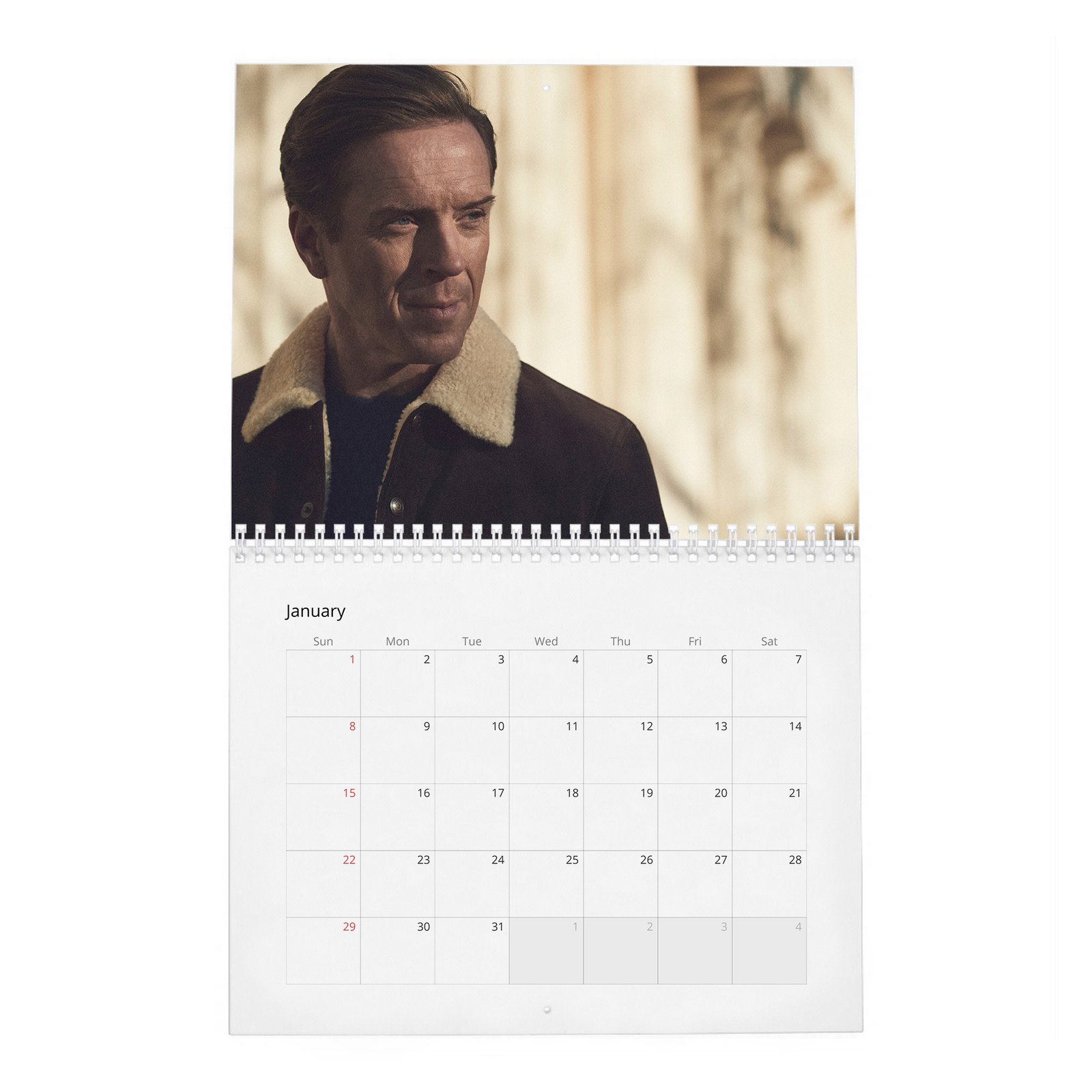 01 Damian Lewis - The King Of The Box Set 2027 Wall Calendar