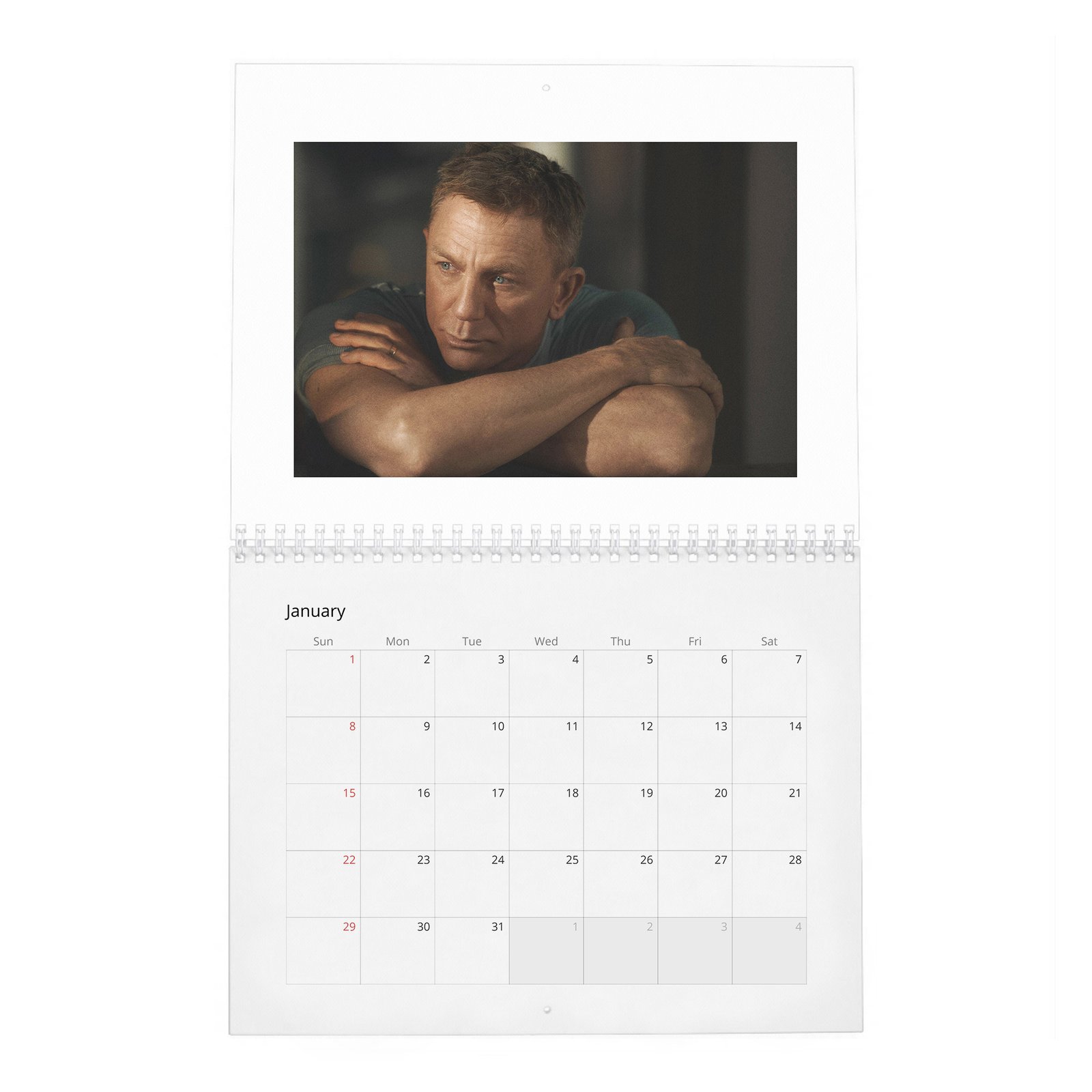 01 Daniel Craig - Heart Of An Assassin 2027 Wall Calendar