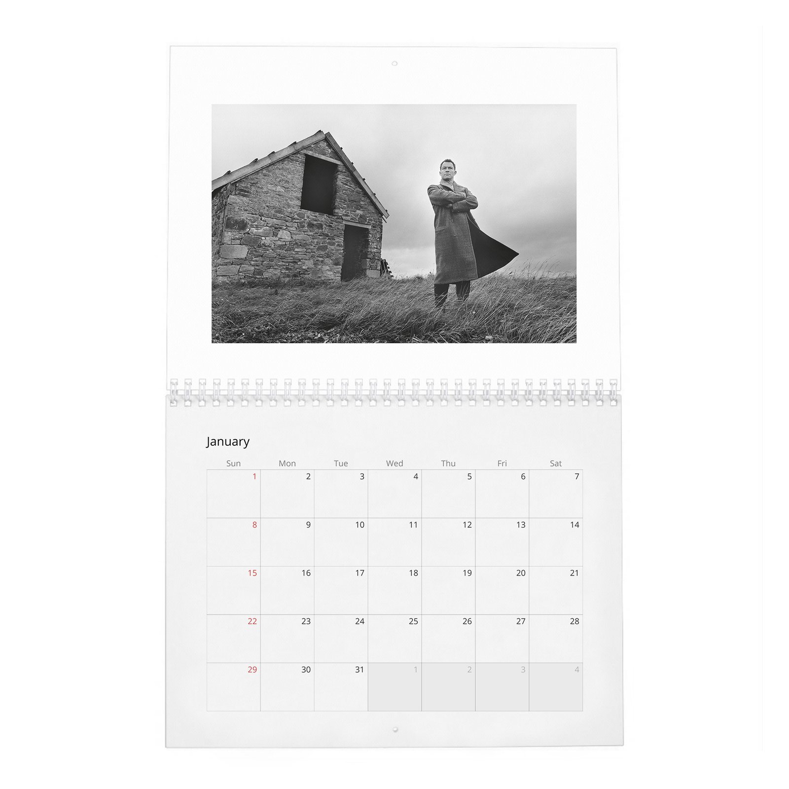 01 Dominic West - King Of The Castle 2027 Wall Calendar
