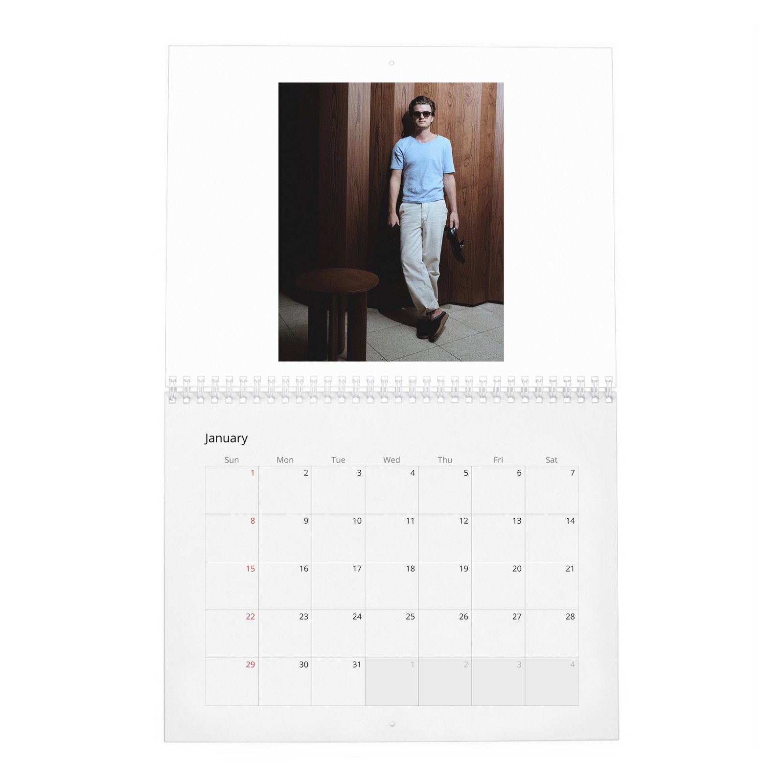 01 Joe Keery - Turning Expectations 2027 Wall Calendar