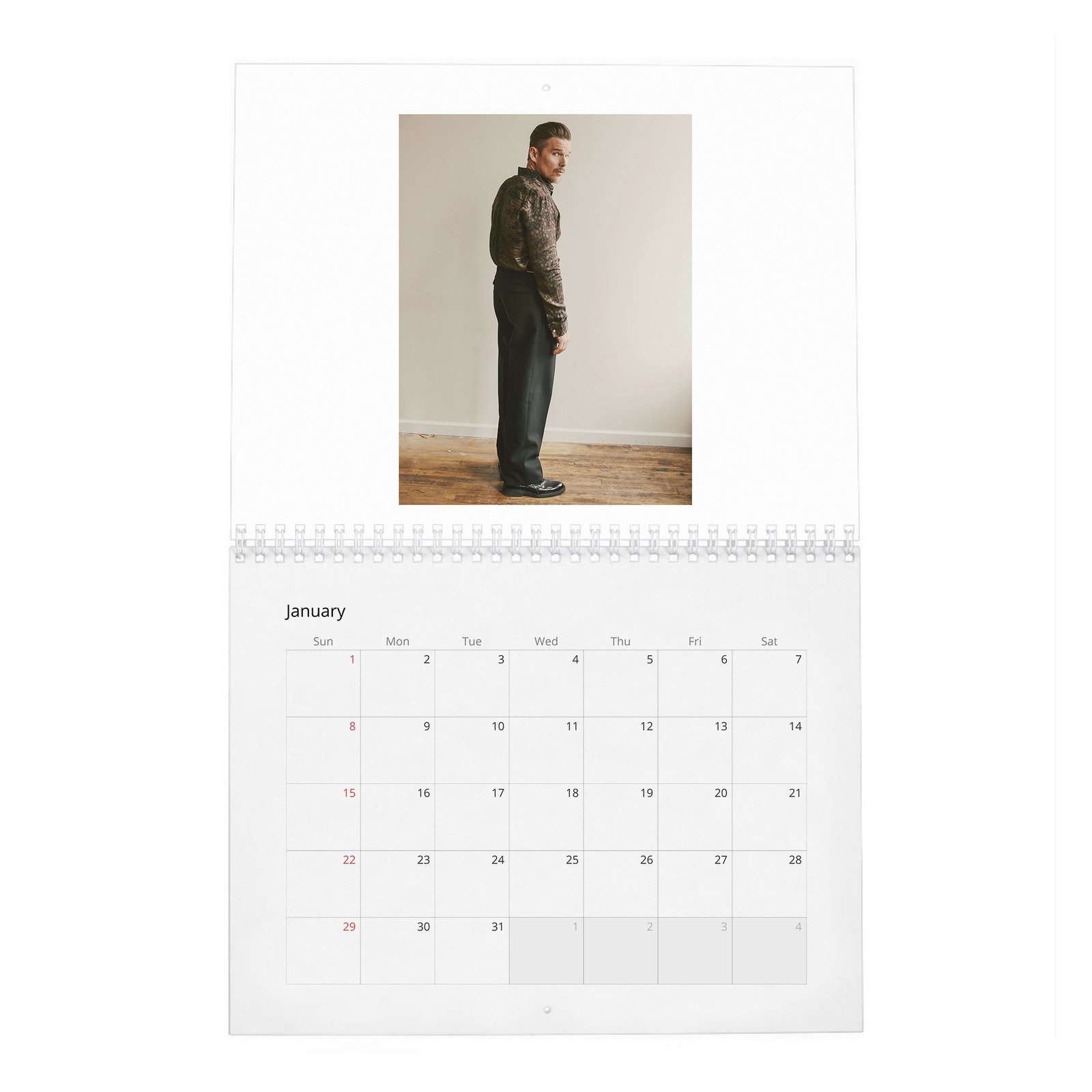 01 Ethan Hawke - Always In Style 2027 Wall Calendar
