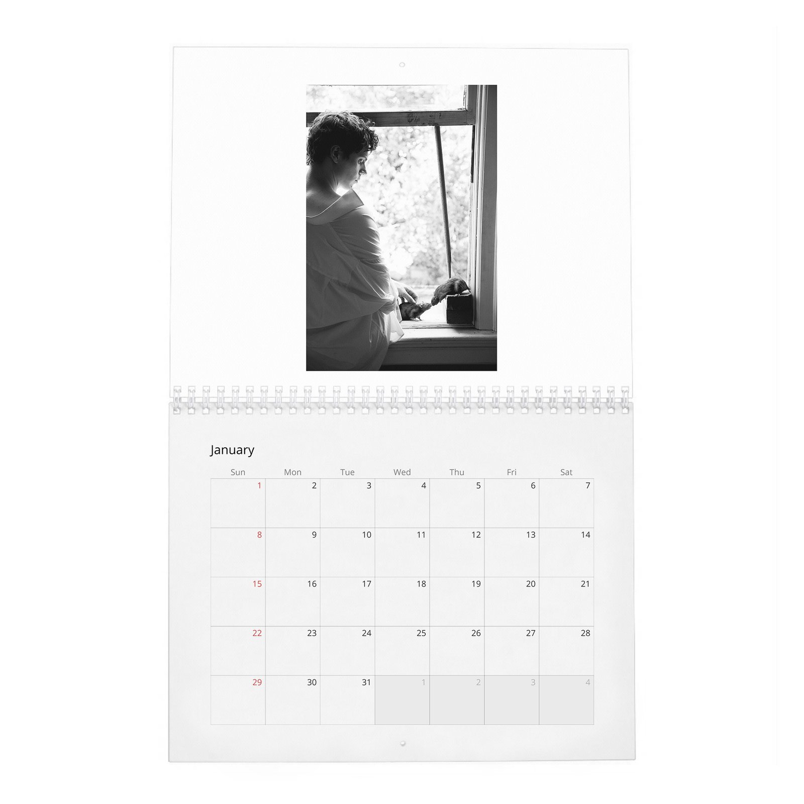 01 Evan Peters - Flaunt 2027 Wall Calendar