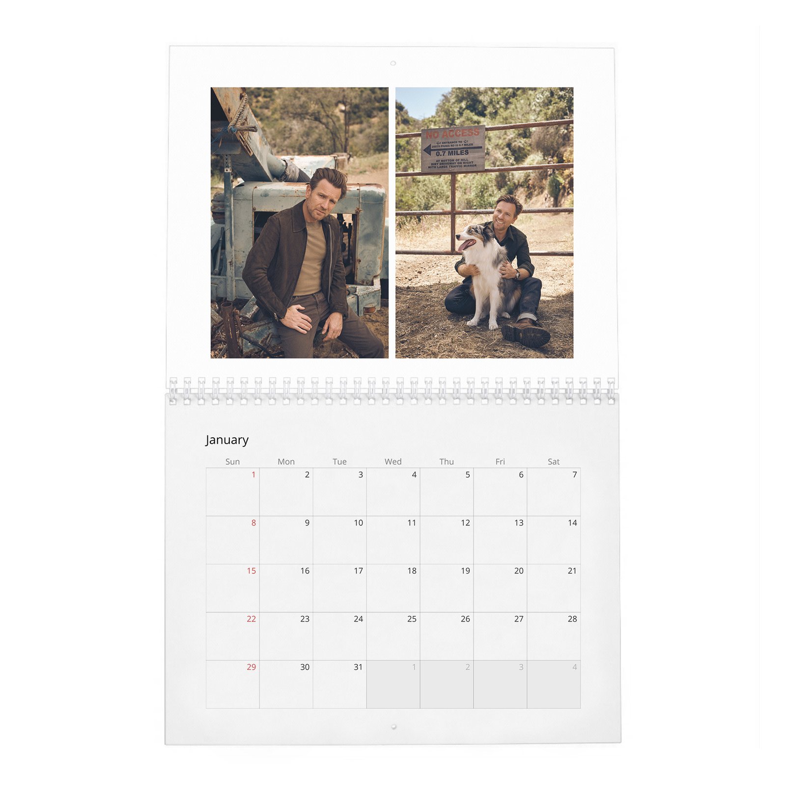01 Ewan Mcgregor - Leading Man 2027 Wall Calendar