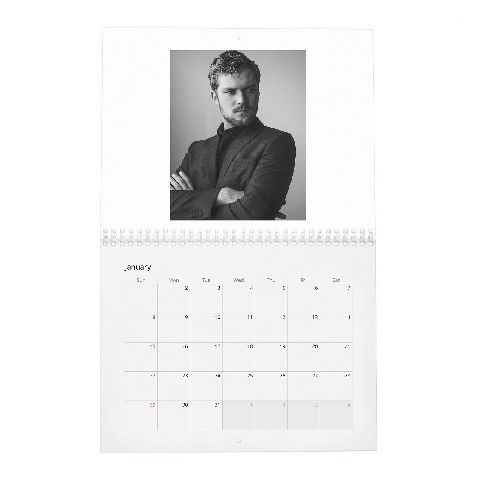 01 Finn Jones - Laterals 2027 Wall Calendar