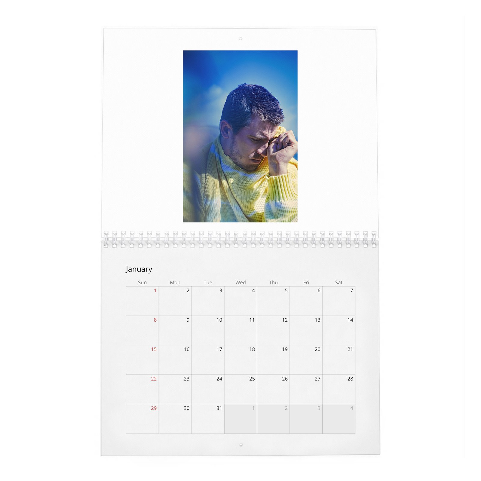 01 Garrett Hedlund - Flaunt 2027 Wall Calendar