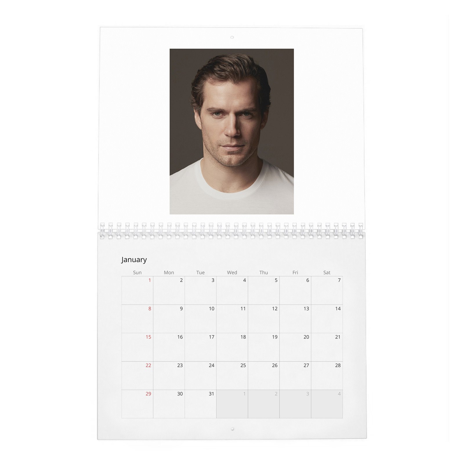 01 Henry Cavill - Almost Perfect 2027 Wall Calendar