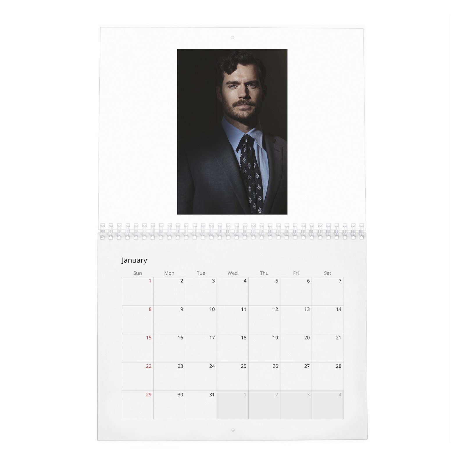 01 Henry Cavill - Poetic Justice 2027 Wall Calendar