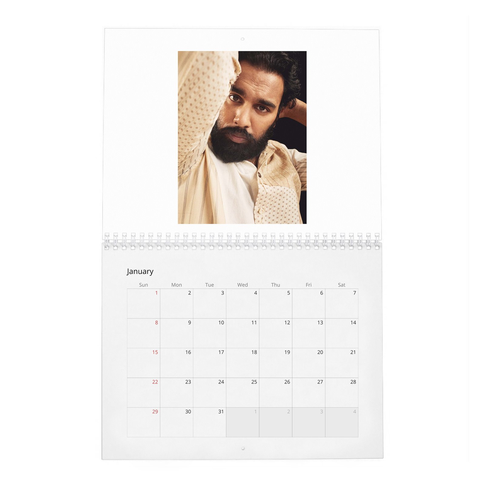 01 Himesh Patel - Content 2027 Wall Calendar