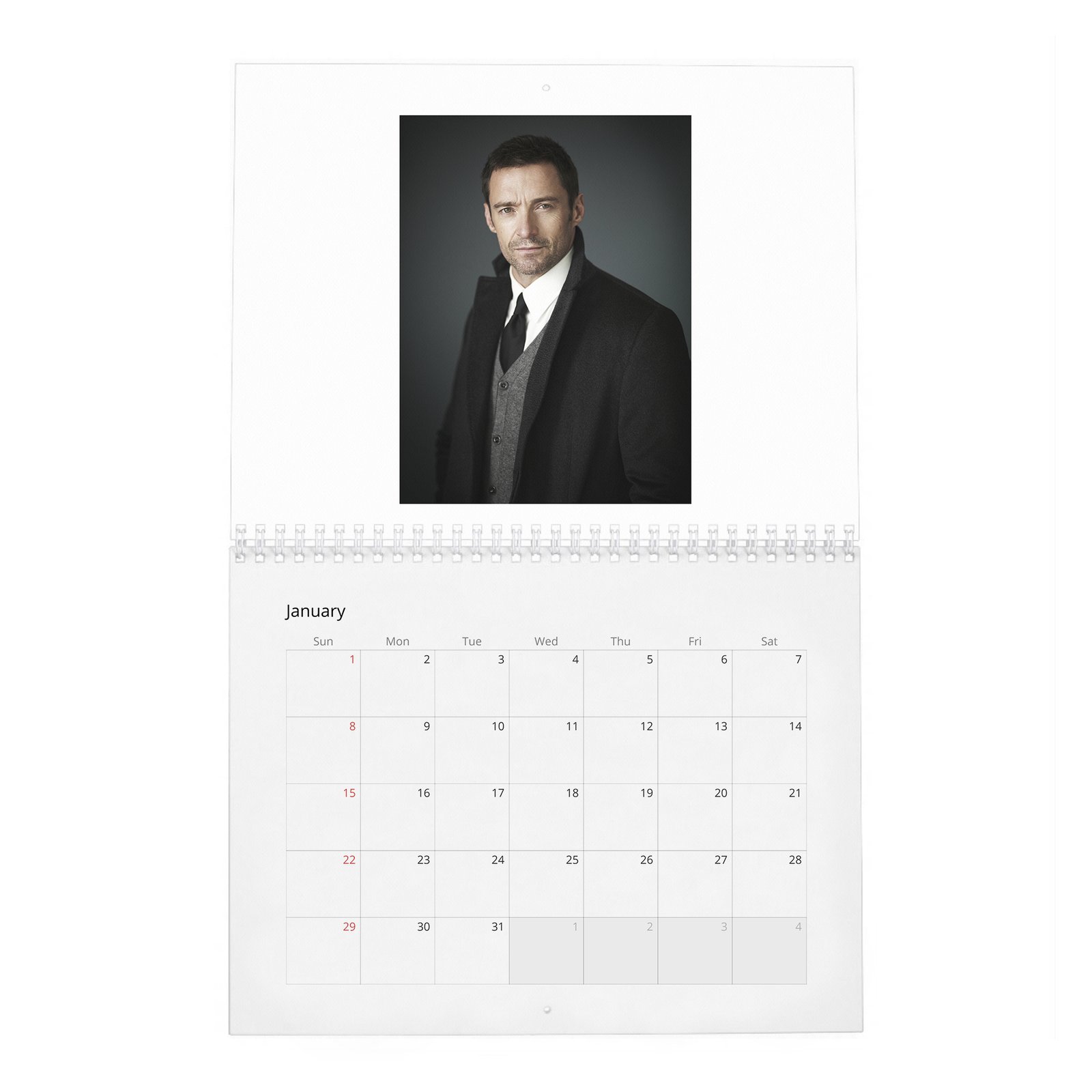 01 Hugh Jackman - The Greatest 2027 Wall Calendar