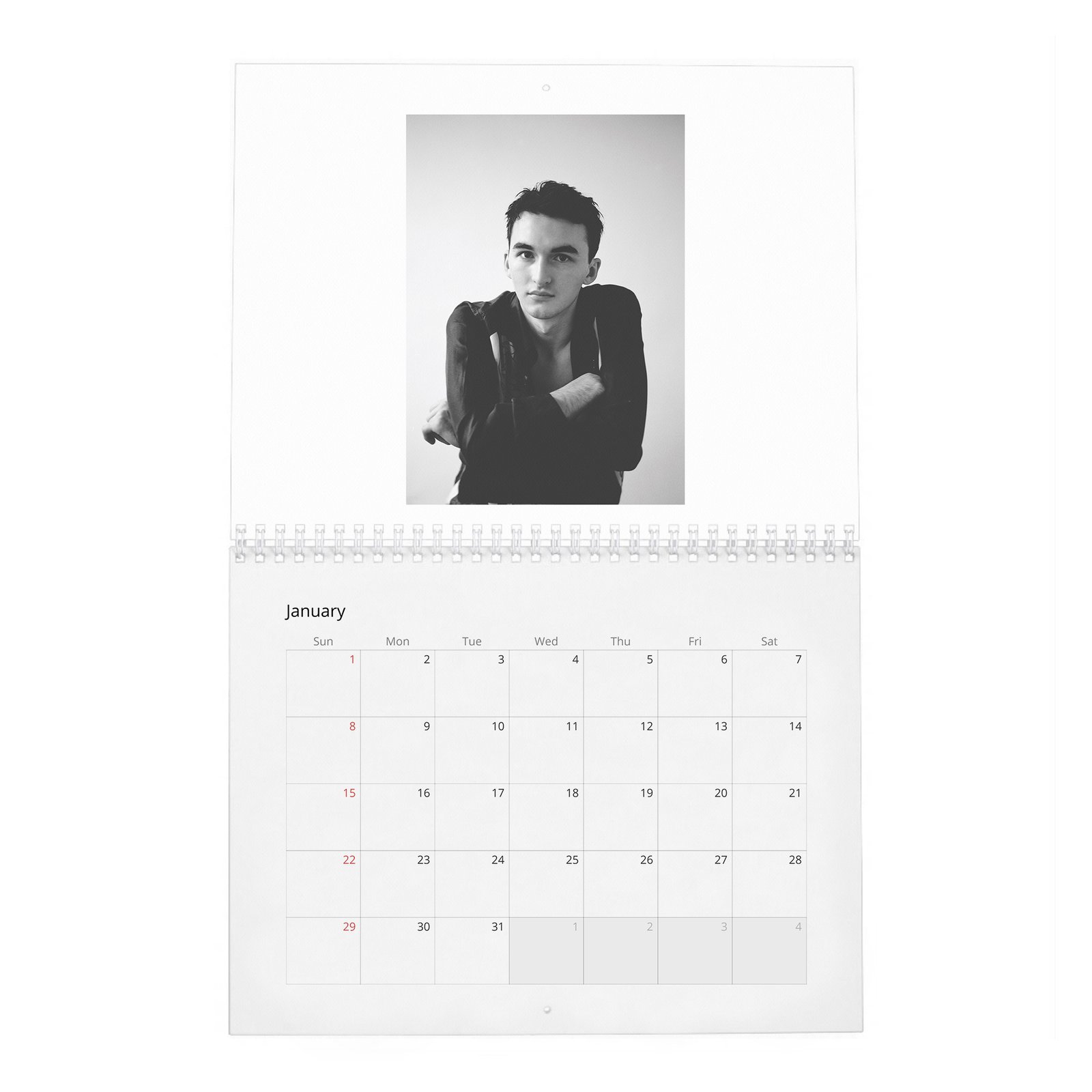 01 Isaac Hempstead Wright - Wonderland 2027 Wall Calendar