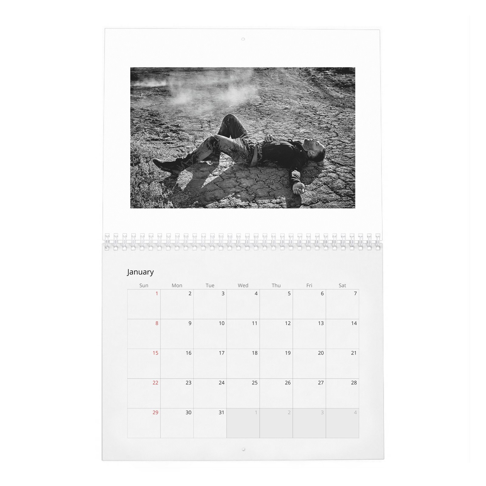01 Jai Courtney - Outback Adventure 2027 Wall Calendar