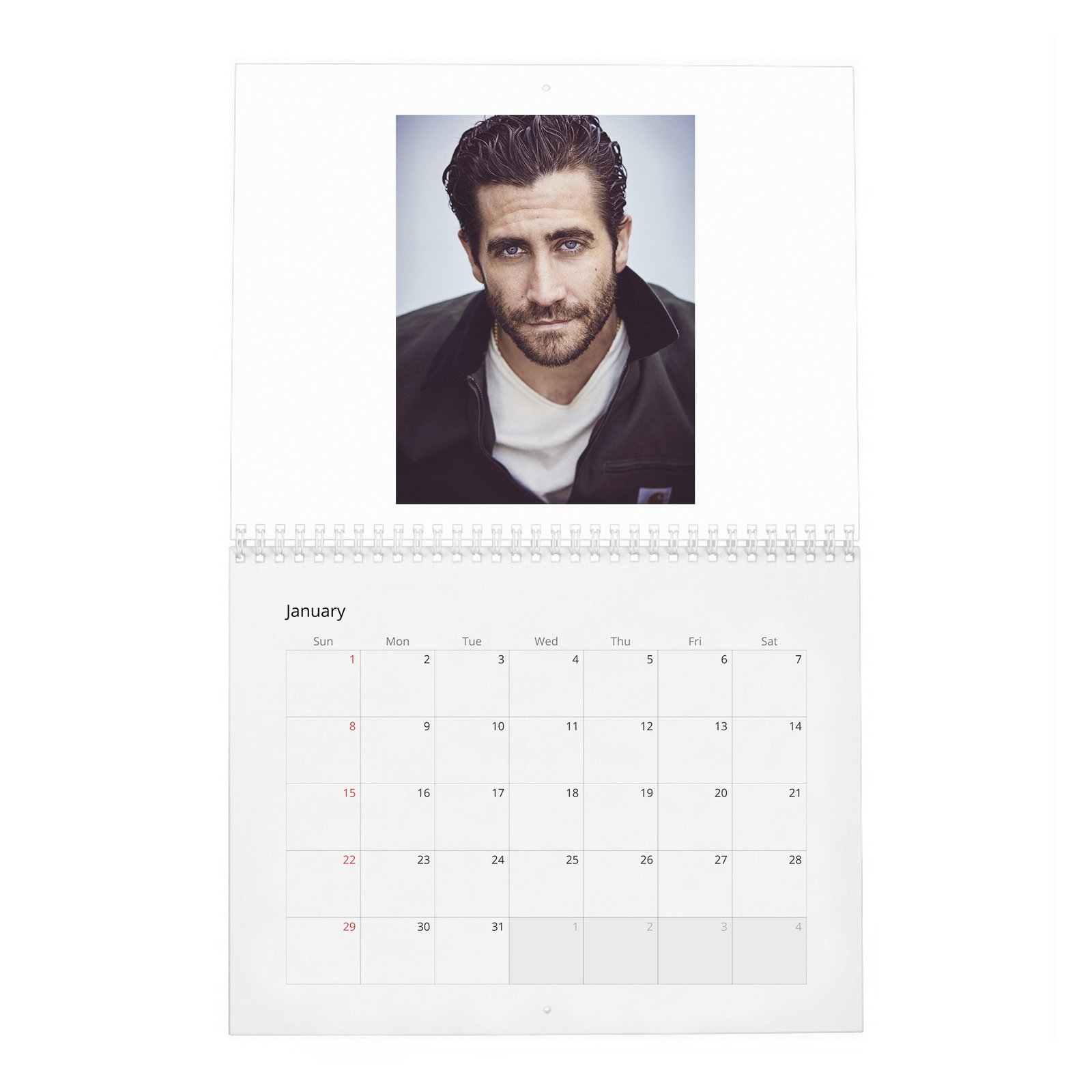 01 Jake Gyllenhaal - The A-List's Hippest Player 2027 Wall Calendar