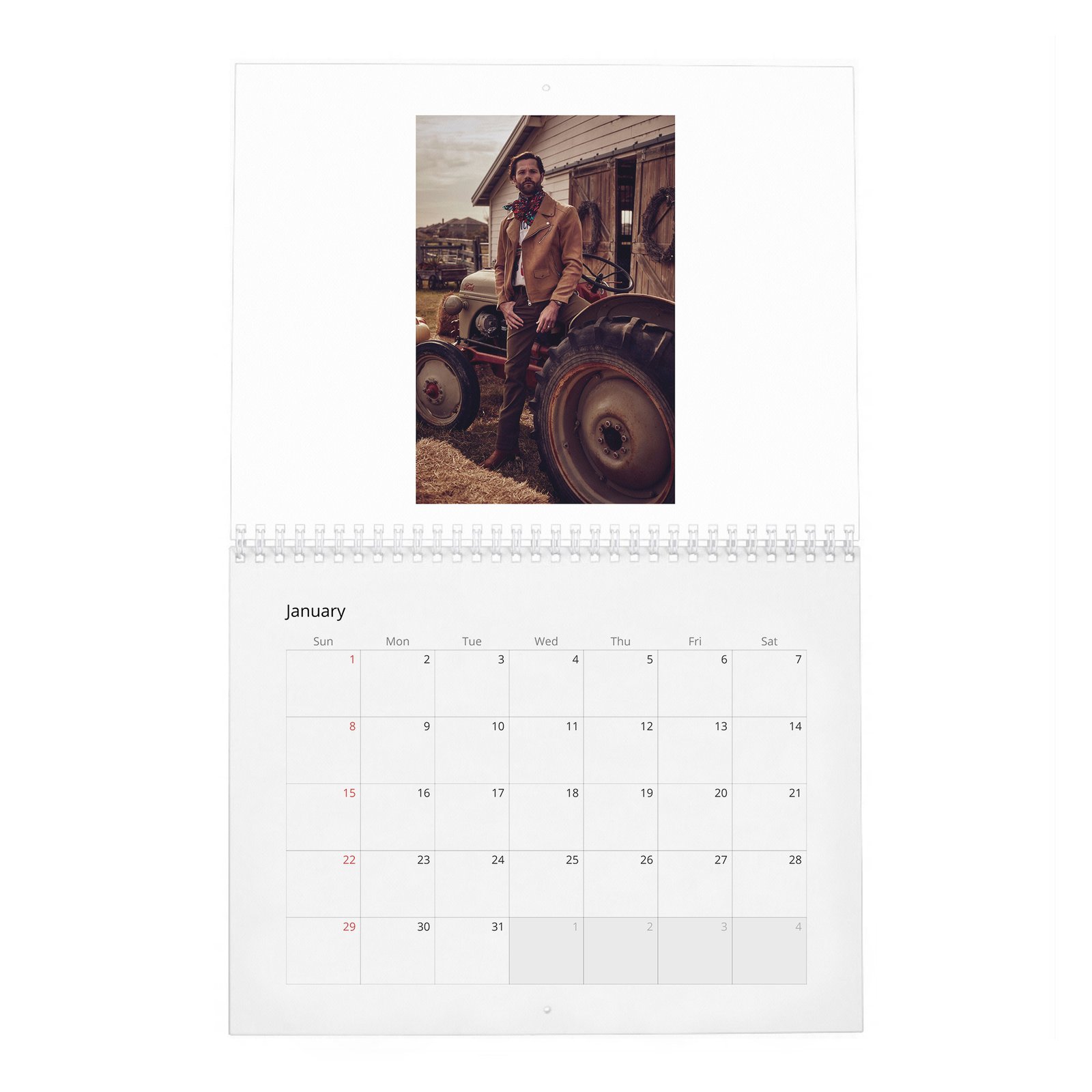 01 Jared Padalecki - The New Texas Ranger 2027 Wall Calendar