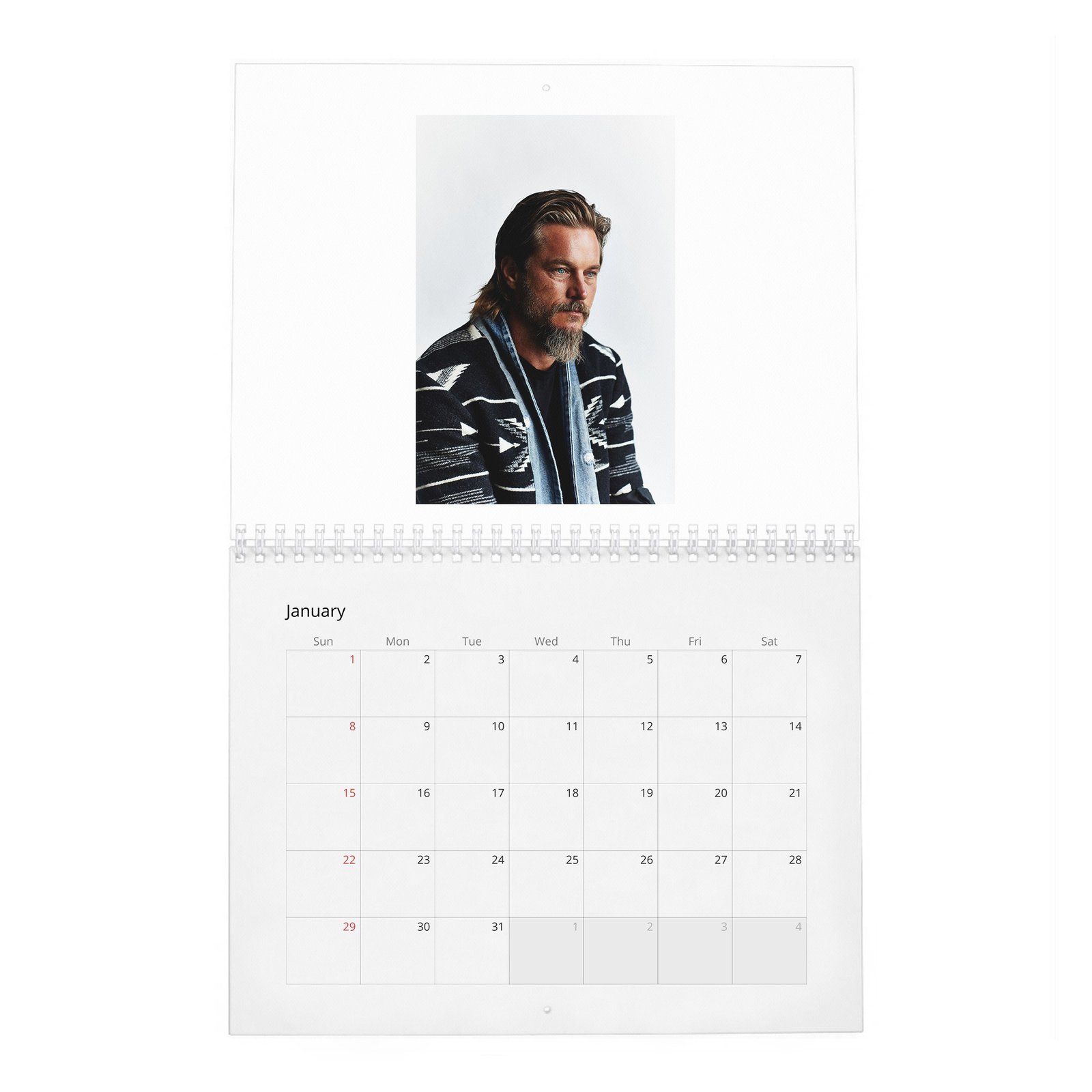 01 Travis Fimmel - Go Back To The Land 2027 Wall Calendar