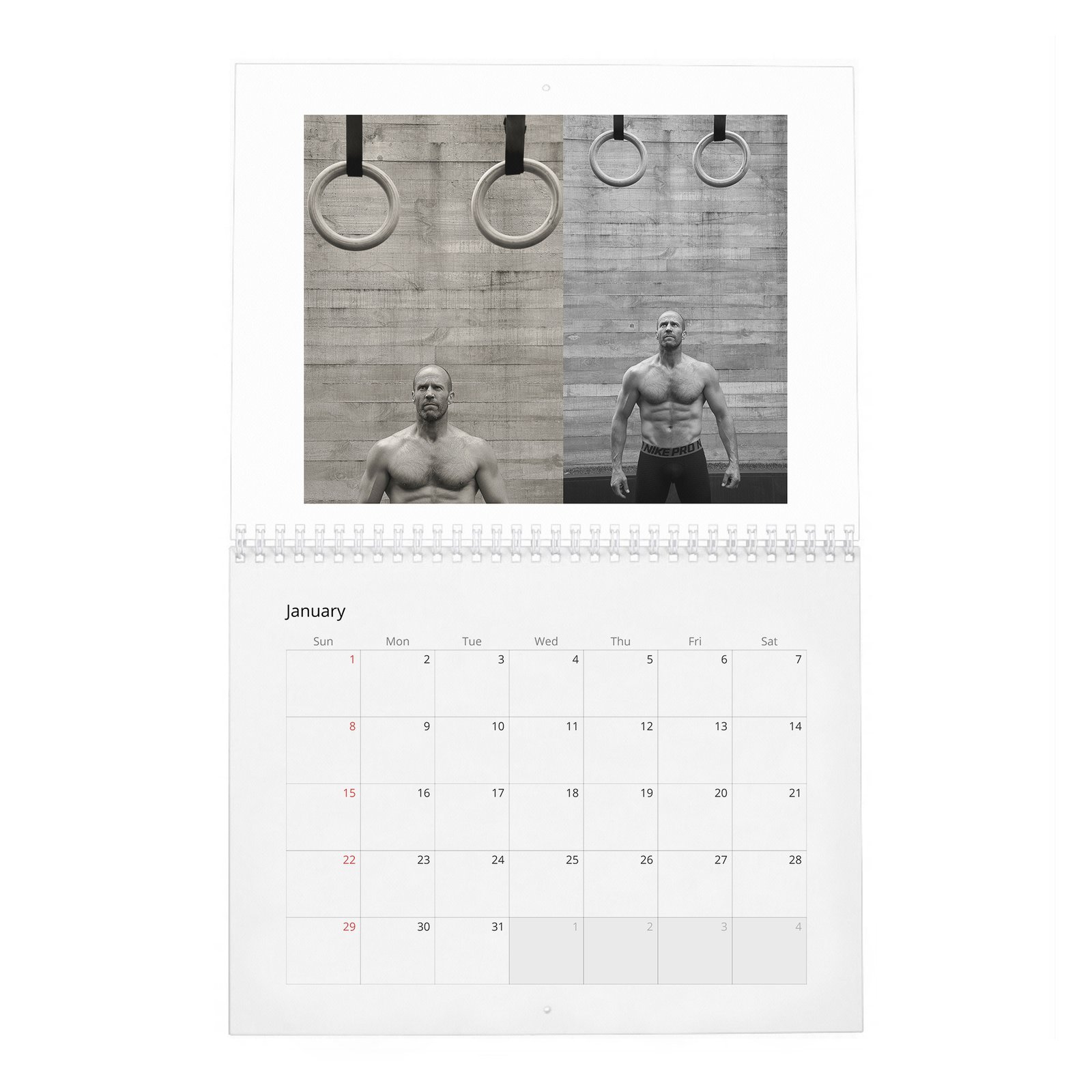 01 Jason Statham - The Re-Education Of 2027 Wall Calendar