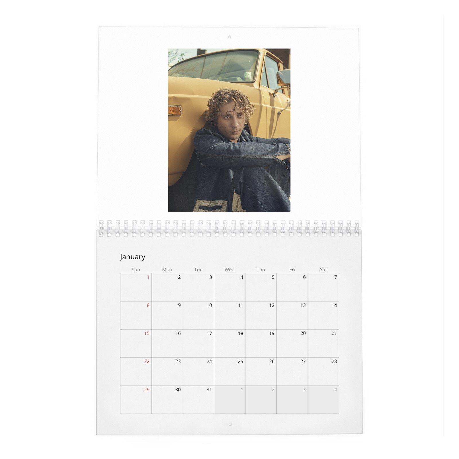 Jeremy Allen White - Yes Chef 2027 Wall Calendar