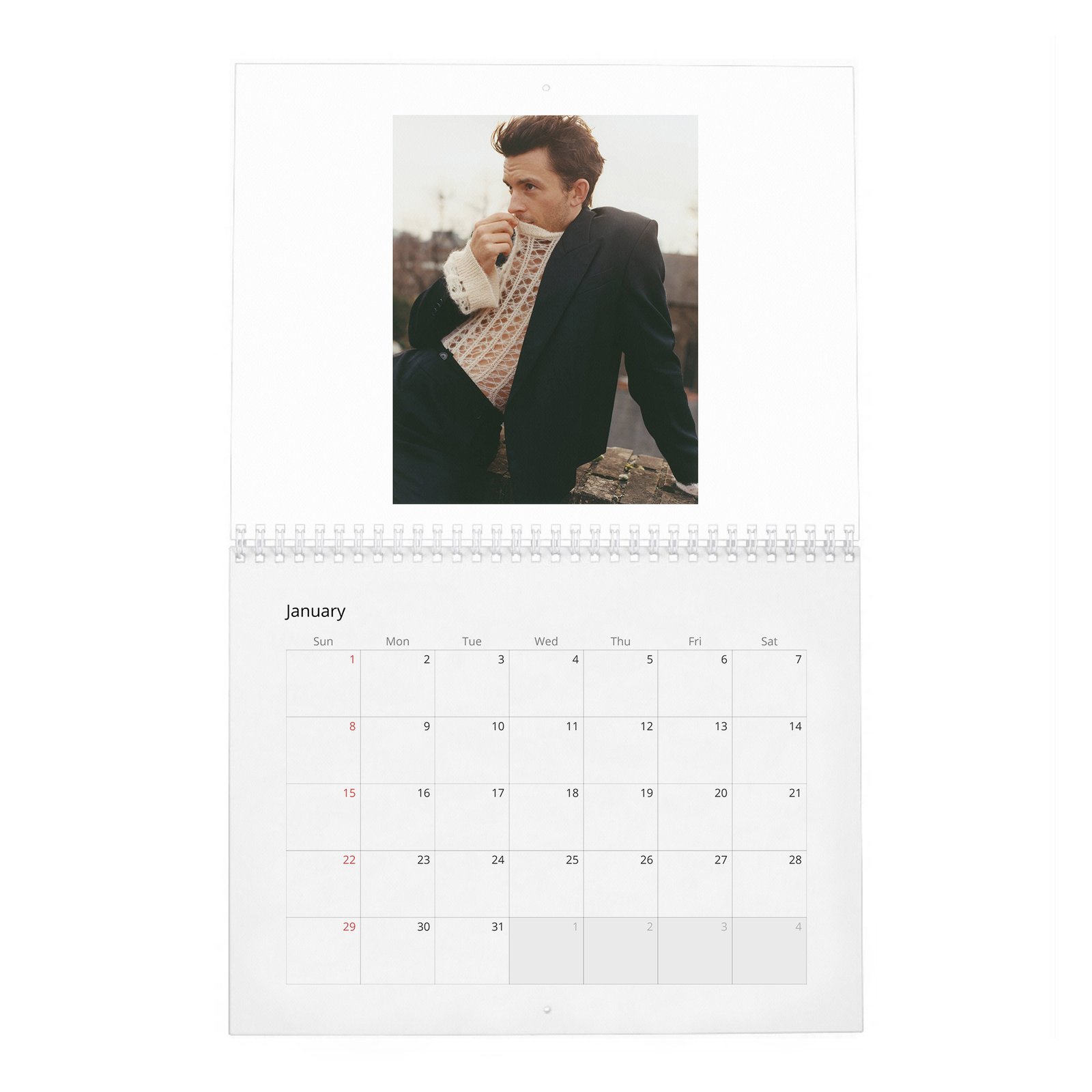 Jonathan Bailey - Becoming A Leading Man 2027 Wall Calendar