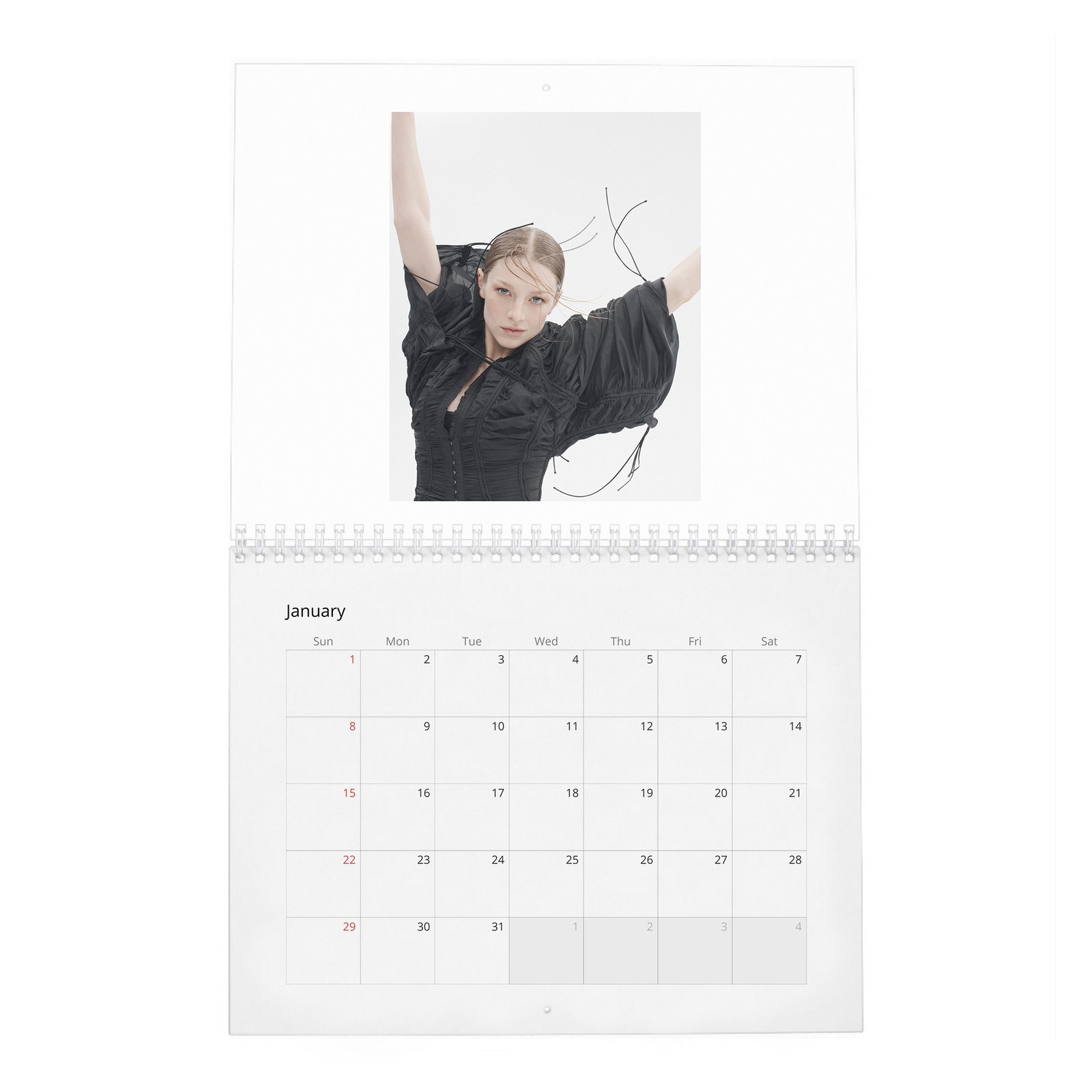 01 (2) Hunter Schafer - Leaning In 2027 Wall Calendar