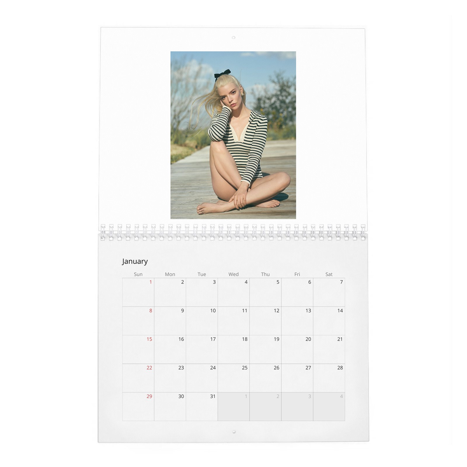 01 Anya Taylor-Joy - Falling In Love 2027 Wall Calendar