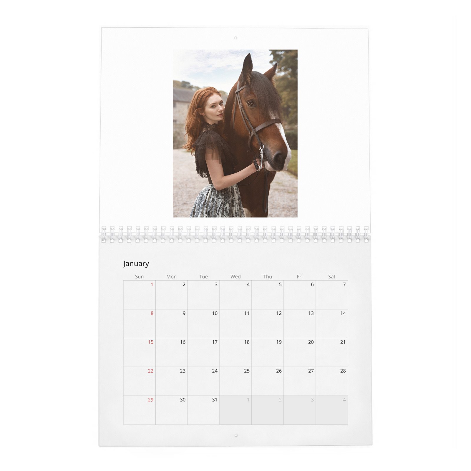 01 Eleanor Tomlinson - O Brave New World 2027 Wall Calendar