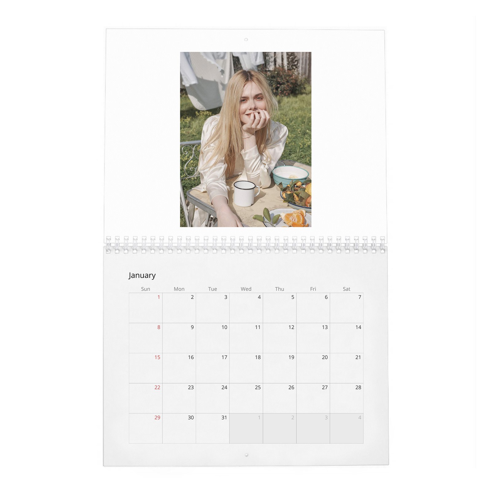 Elle Fanning - Heavenly Creature 2027 Wall Calendar