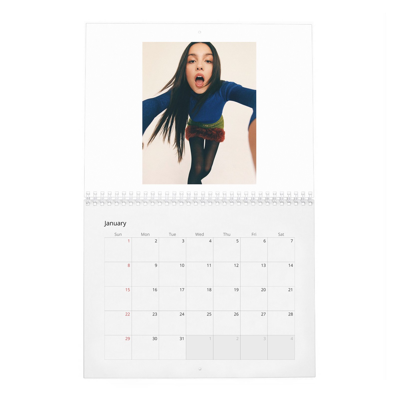 01 Olivia Rodrigo - Dreamer 2027 Wall Calendar