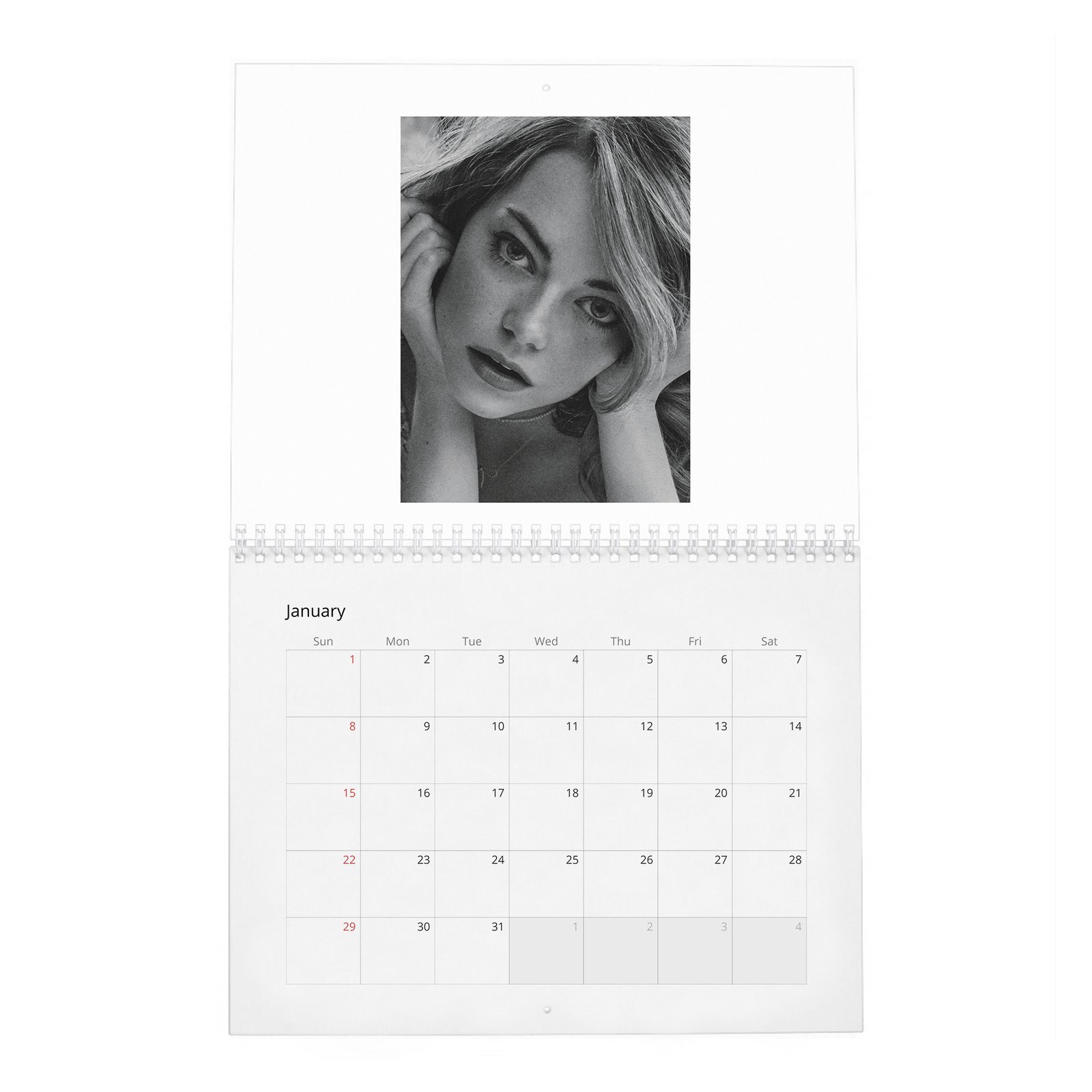 01 Emma Stone - Interview 2027 Wall Calendar