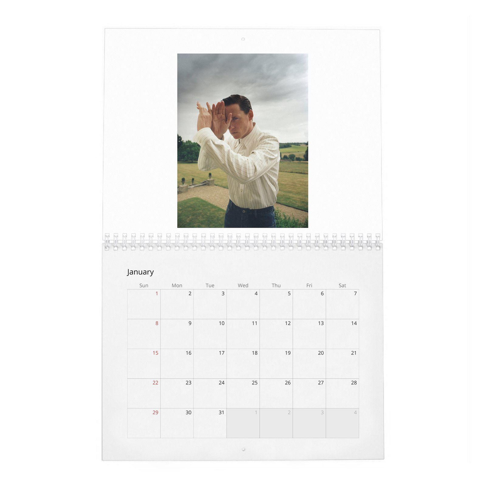 01 Eddie Redmayne - English Class 2027 Wall Calendar