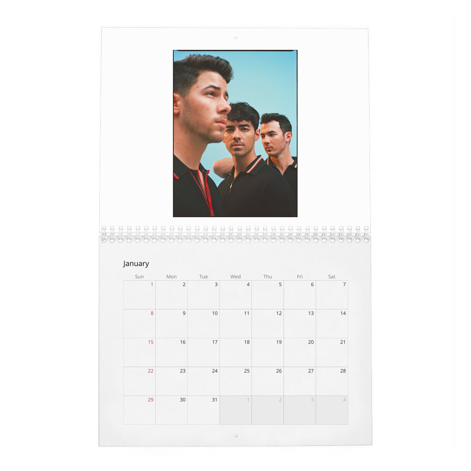 01 Jonas Brothers - Wonderland 2027 Wall Calendar