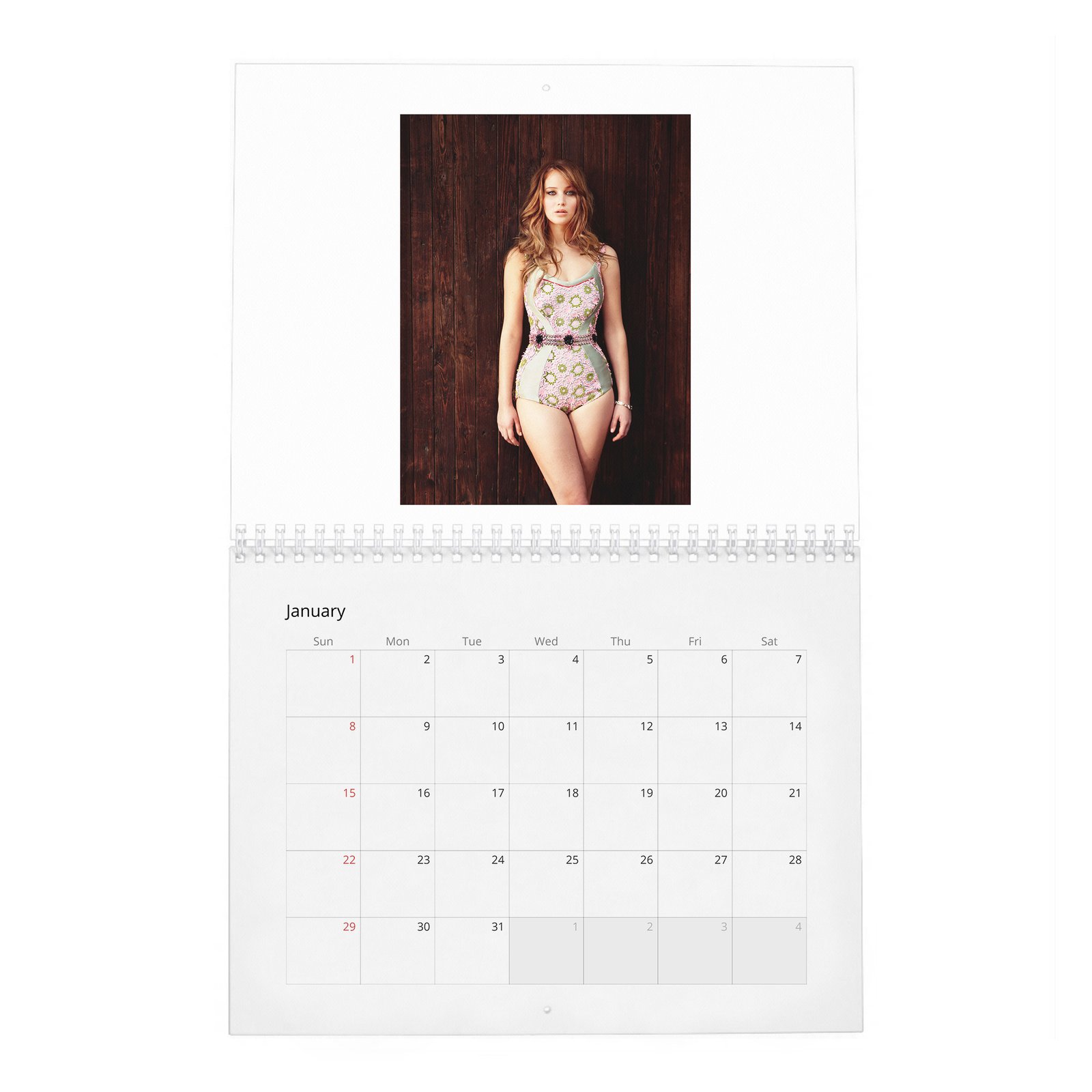 Jennifer Lawrence - Like A Normal Person 2027 Wall Calendar