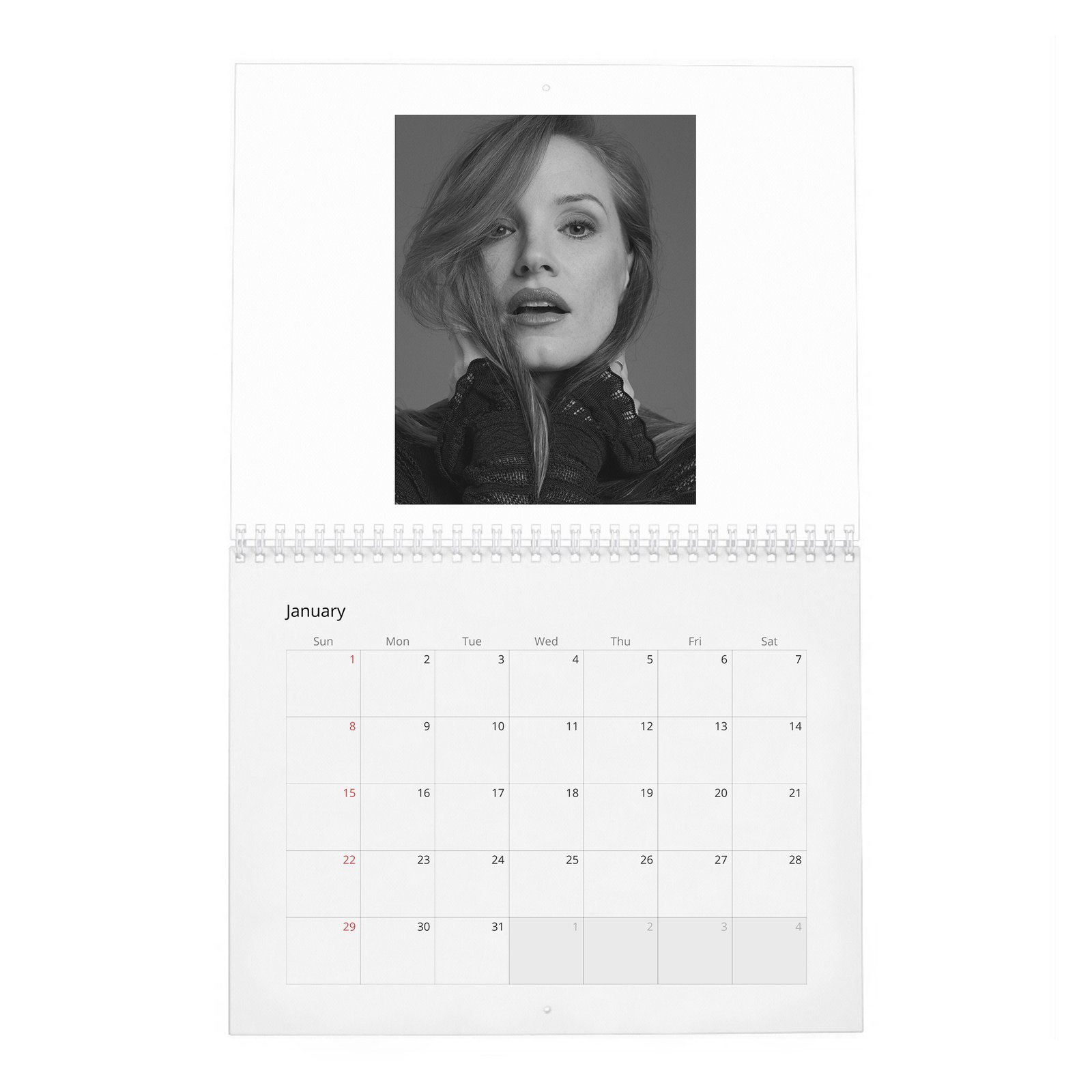 01 Jessica Chastain - Strength And Confidence 2027 Wall Calendar