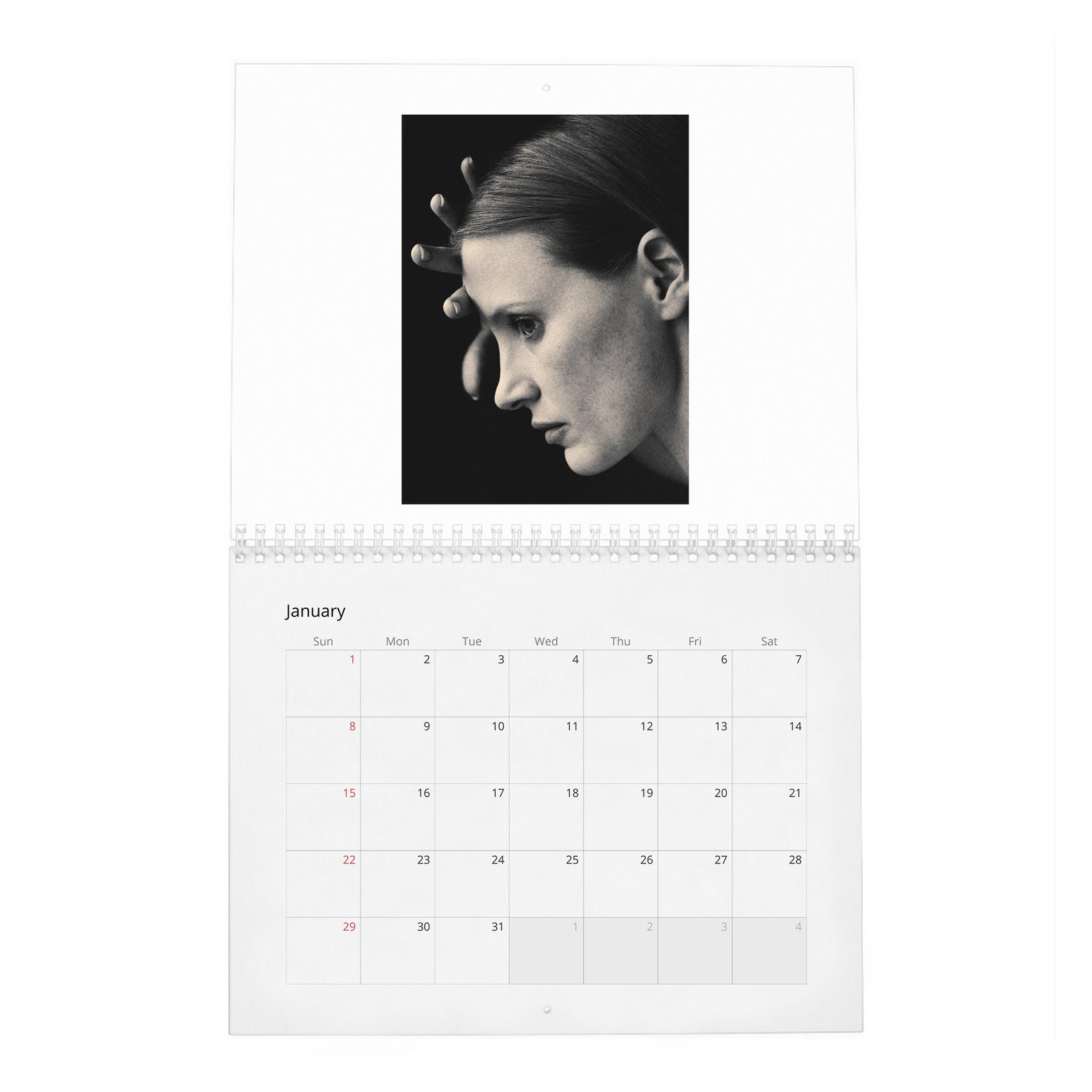 01 Jessica Chastain - Talent And Legend 2027 Wall Calendar