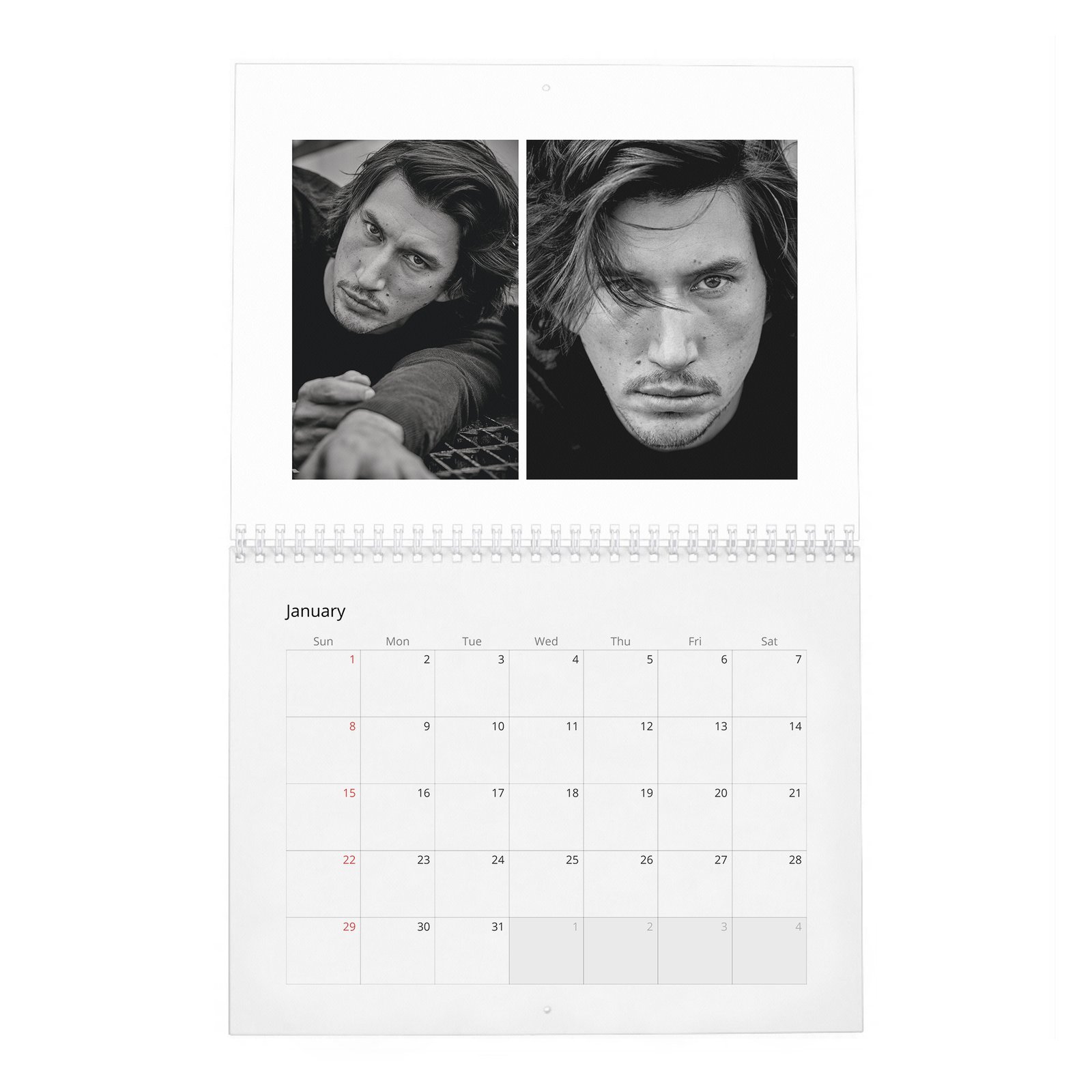 Adam Driver - The Millenial Darth Vader 2027 Wall Calendar