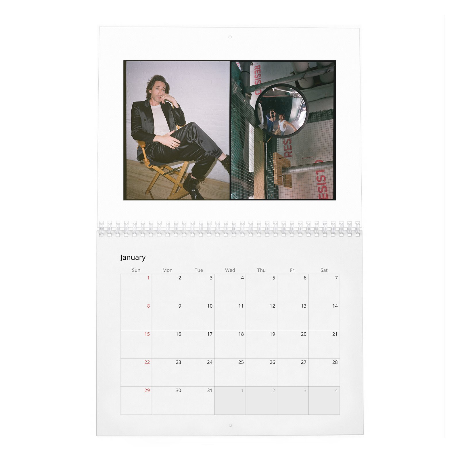 01 Adrien Brody - The Amazing Adrian 2027 Wall Calendar