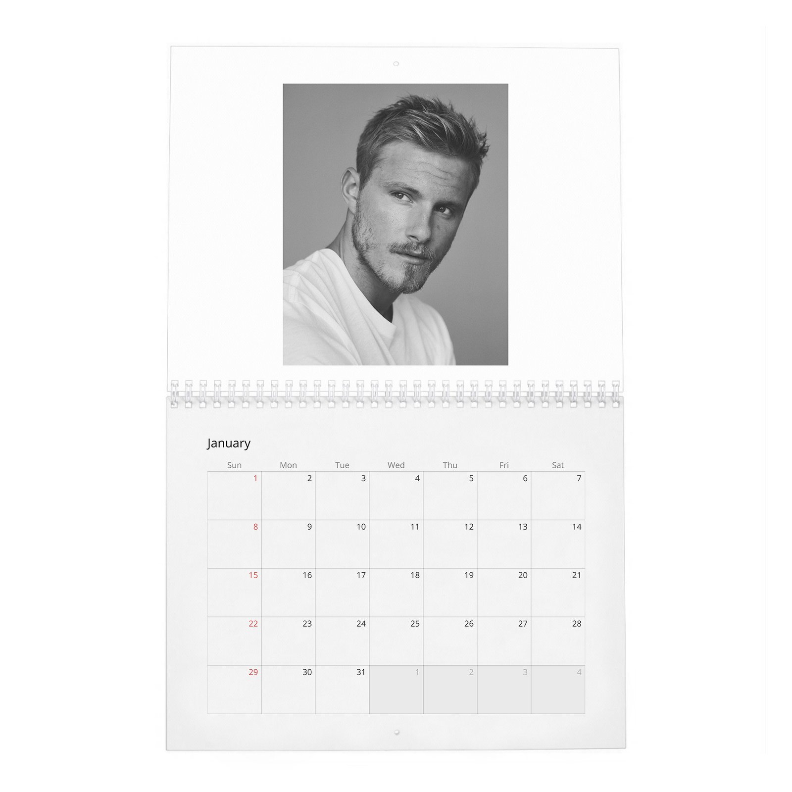 01 Alexander Ludwig - Lucky In Love 2027 Wall Calendar